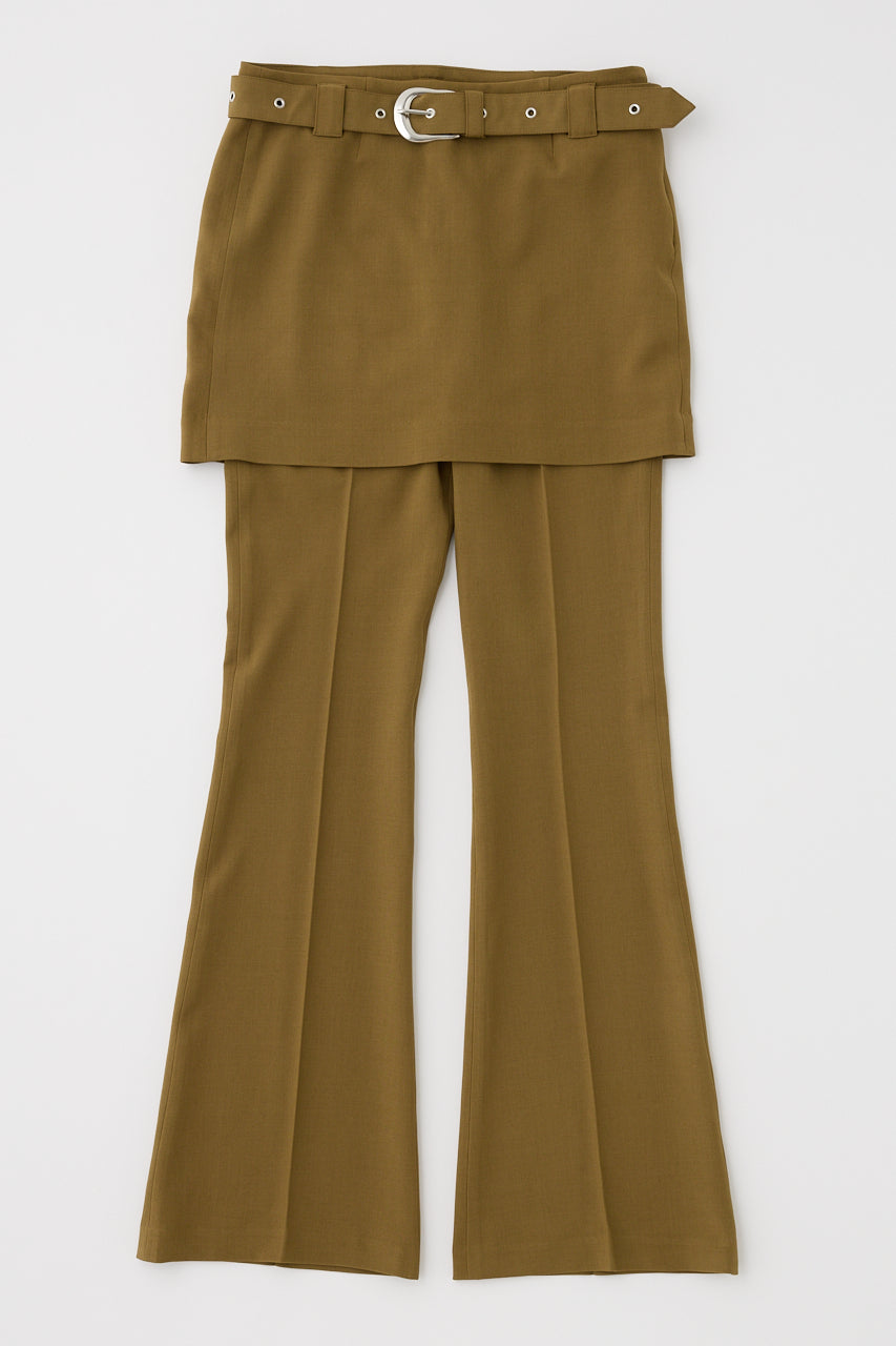 Lowrise Skirt Layered Flare