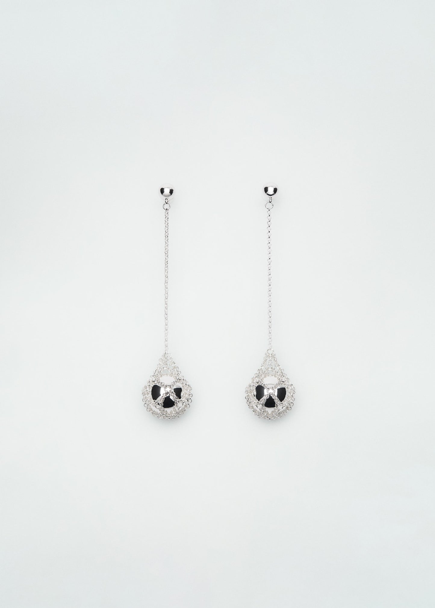 MANGO - Sphere drop earrings silver - One size - Woman