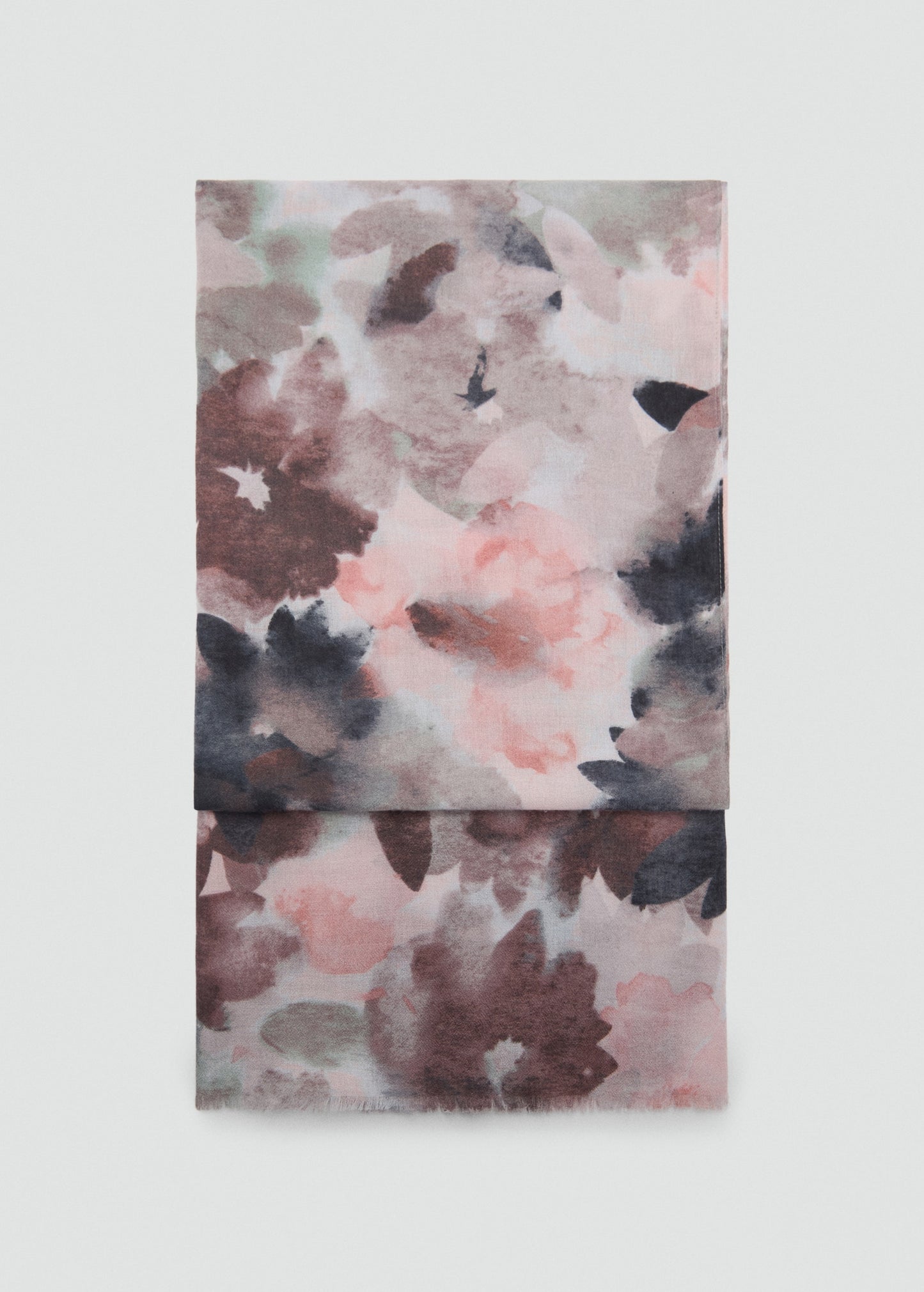 MANGO - Floral print scarf light pink - One size - Woman