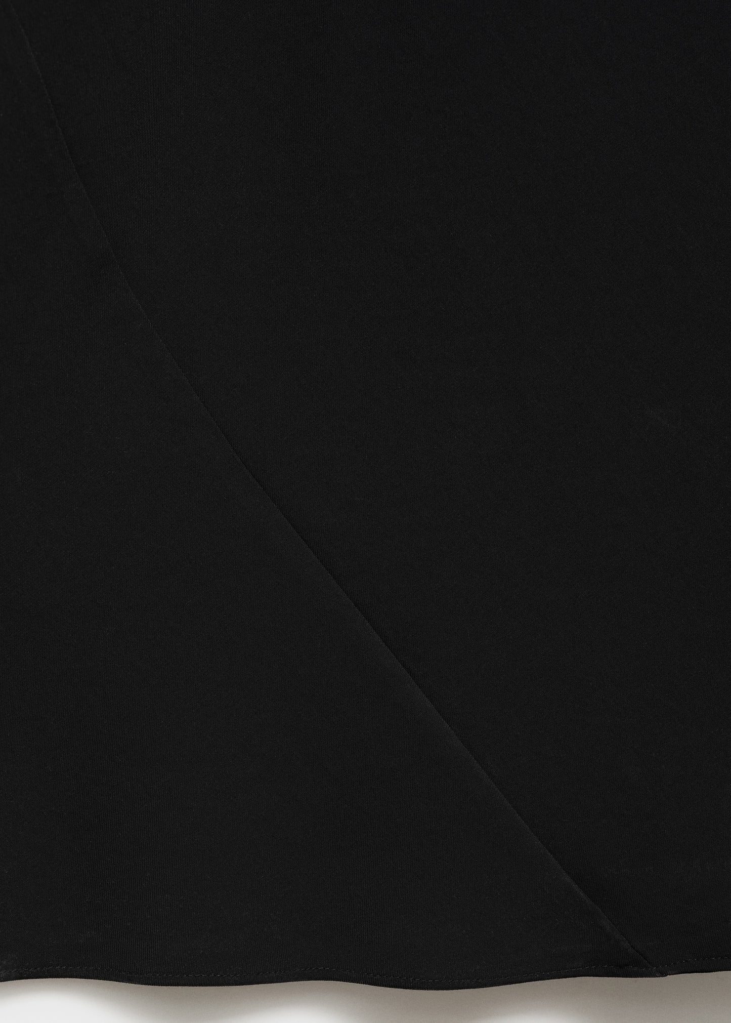 MANGO - A-line dress with draped waist black - 8 - Woman