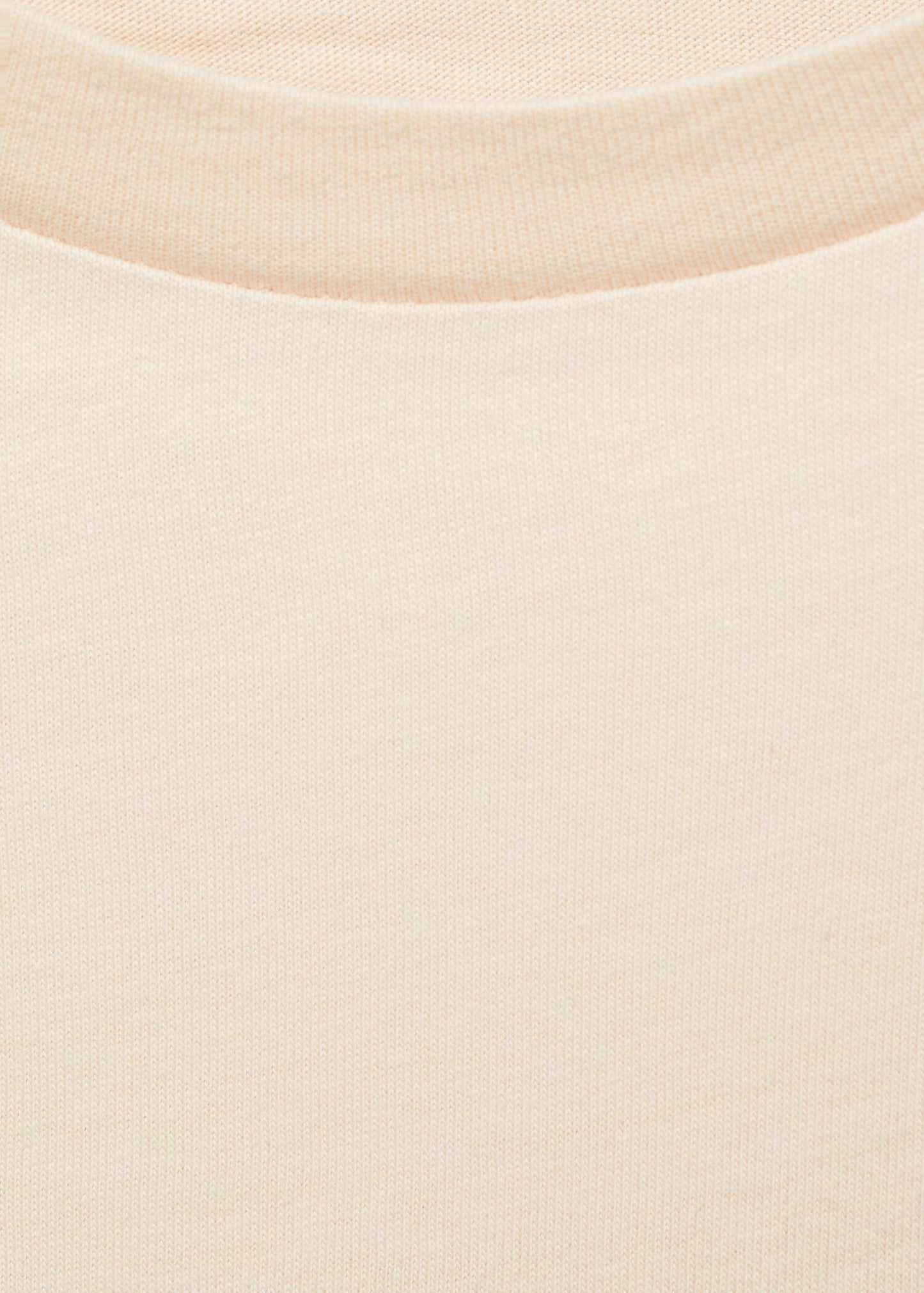 MANGO - Crochet-embroidered t-shirt beige - XS - Woman