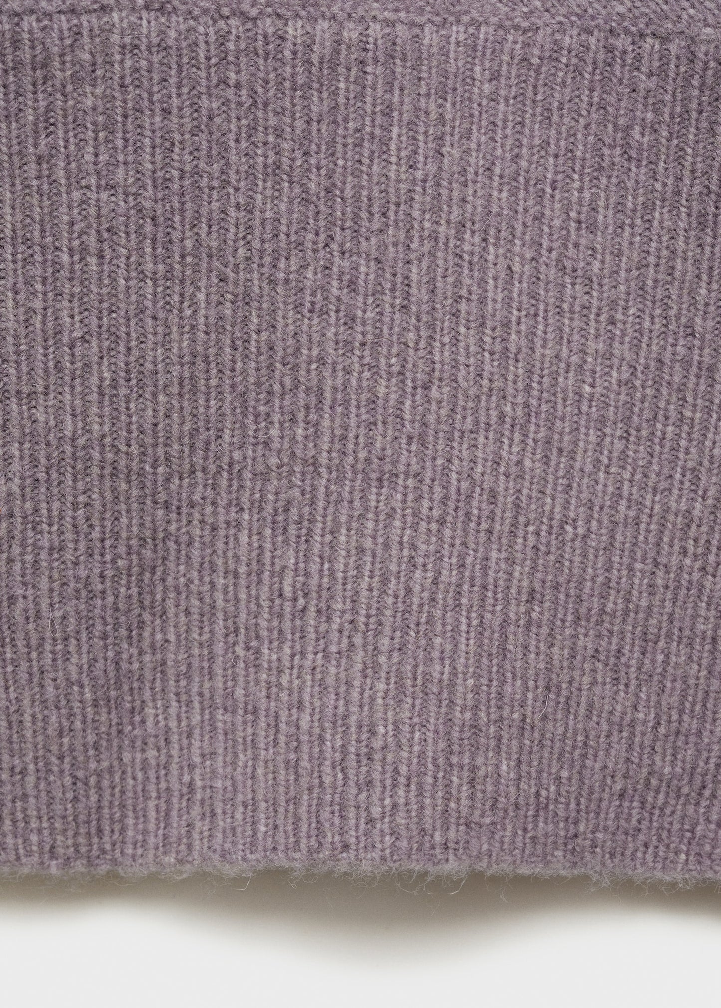 MANGO - Asymmetrical wool-blend sweater light/pastel purple - S - Woman