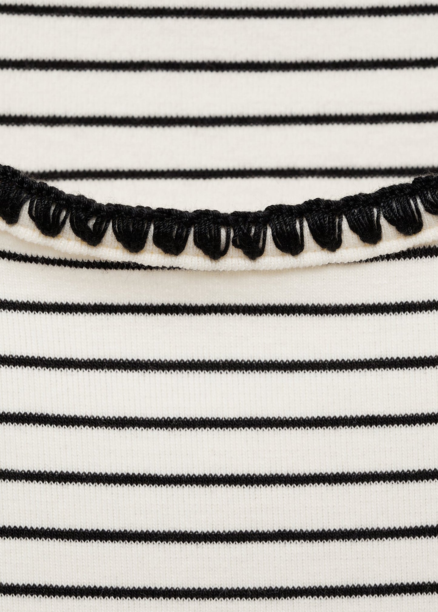 MANGO - Cotton t-shirt with contrasting trim off white - XL - Woman