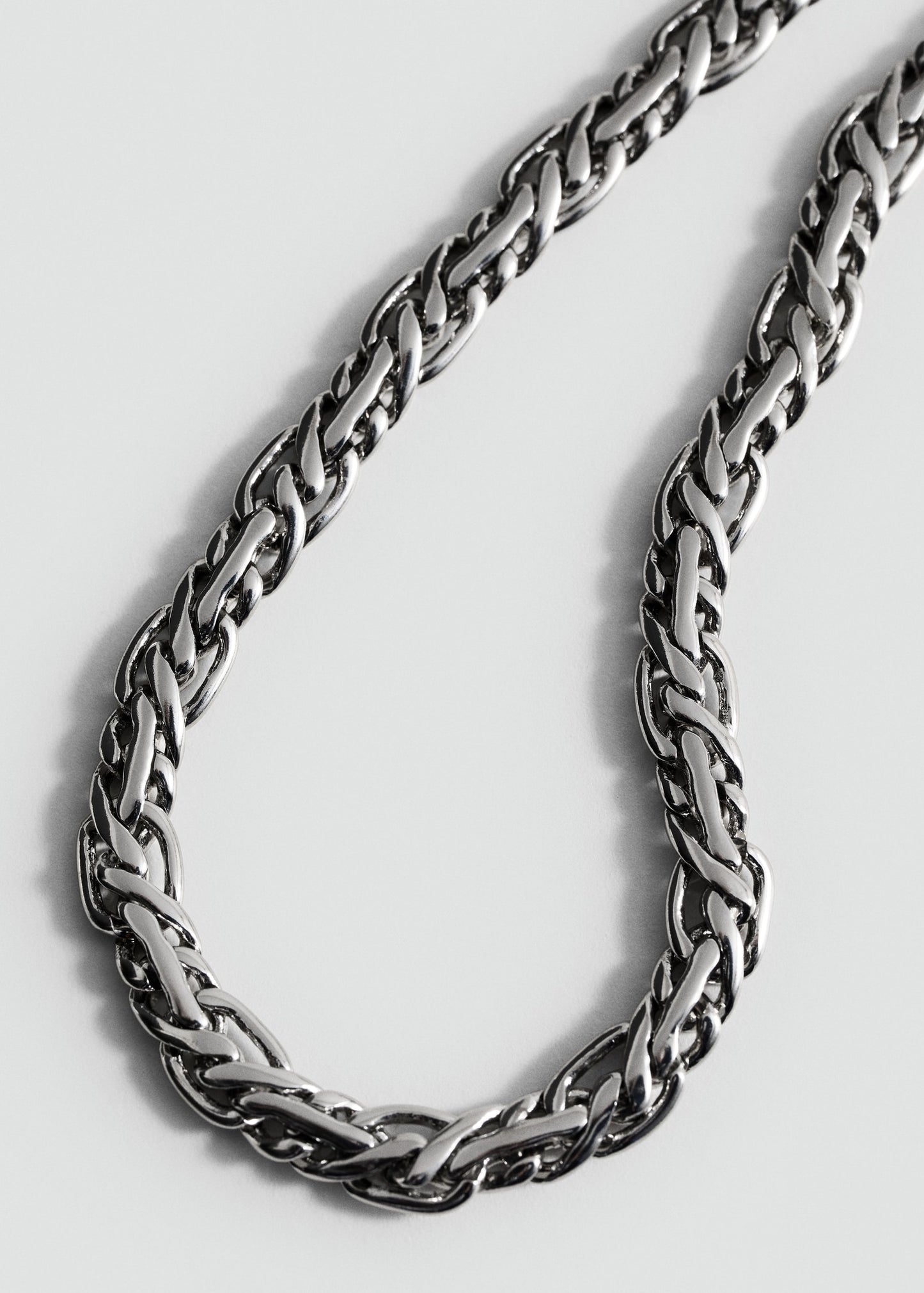 MANGO - Necklace with mini links silver - One size - Woman