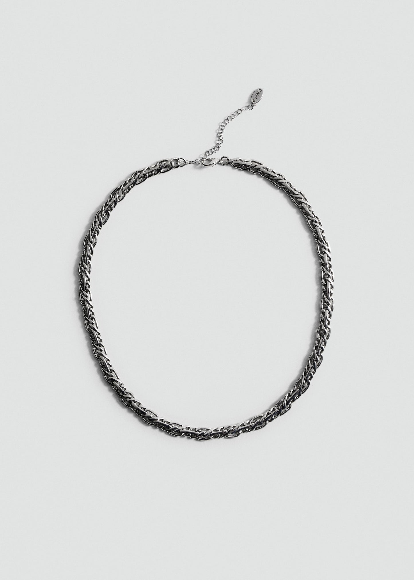 MANGO - Necklace with mini links silver - One size - Woman