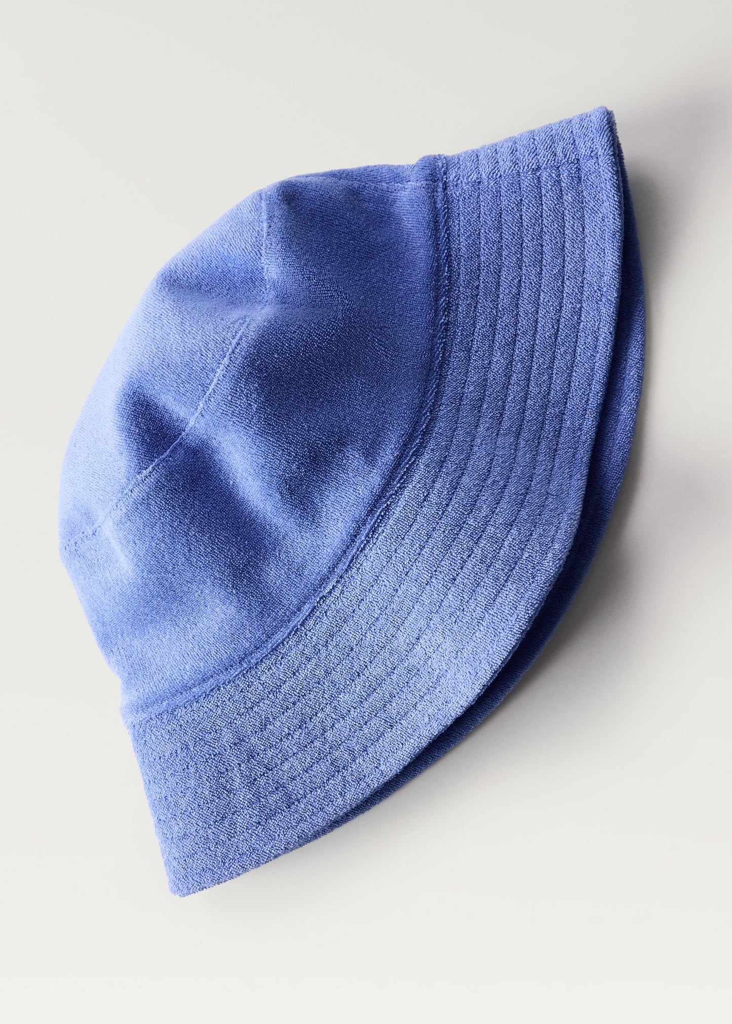 MANGO - Towel-effect bucket hat blue - L-XL - Woman
