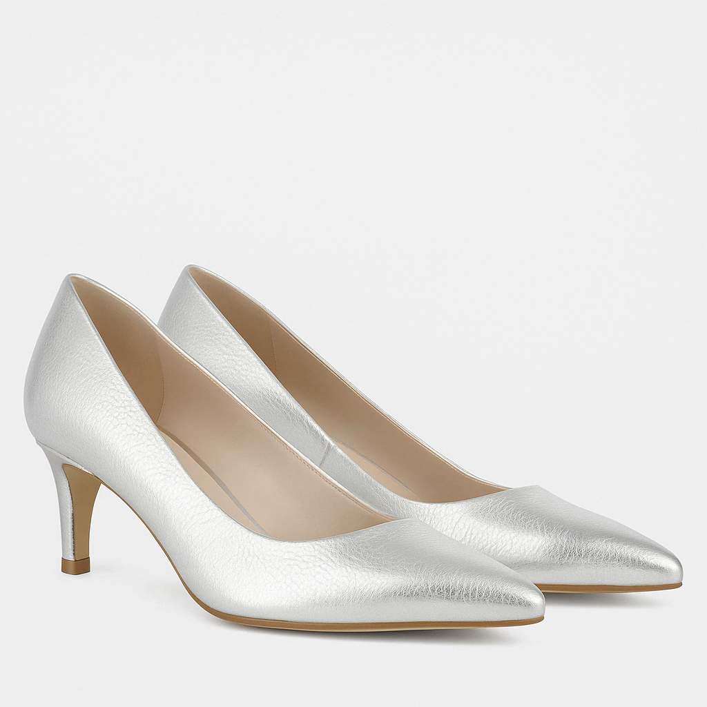 Lifestride Women's Alexis Pump Shoes (Silver) - Size 6.5 M