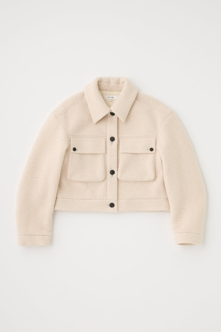 Compact Short Coat - Ivory