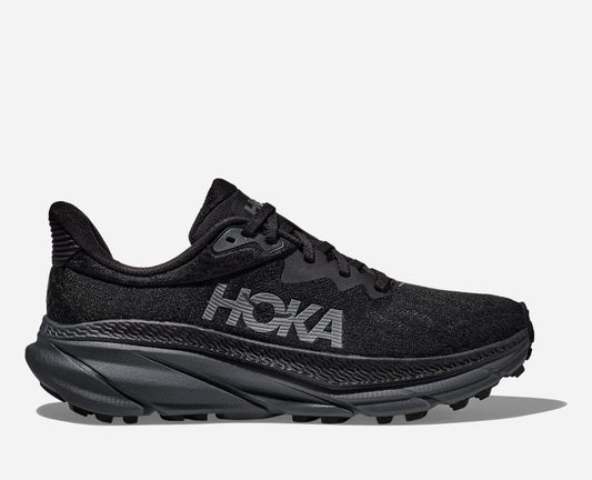 HOKA Women's Challenger 7 Shoes in Black/Black, Size 7.5