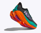 HOKA Women's Mach X 2 Shoes in Black/Electric Aqua, Size 10