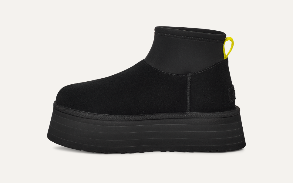 UGG® Women's Classic Mini Dipper Classic Boots in Black, Size 12