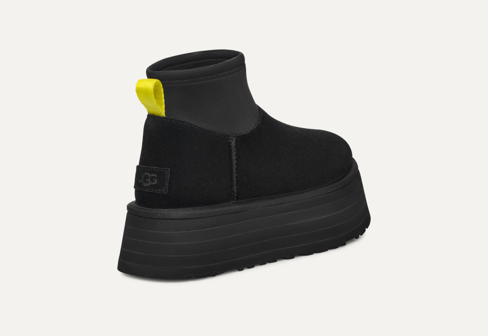 UGG® Women's Classic Mini Dipper Classic Boots in Black, Size 12