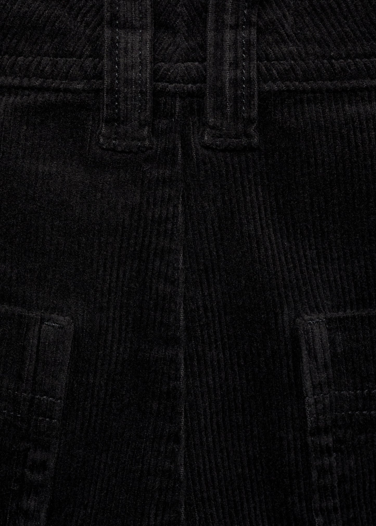 MANGO - Catherin culotte corduroy trousers black - 2 - Woman