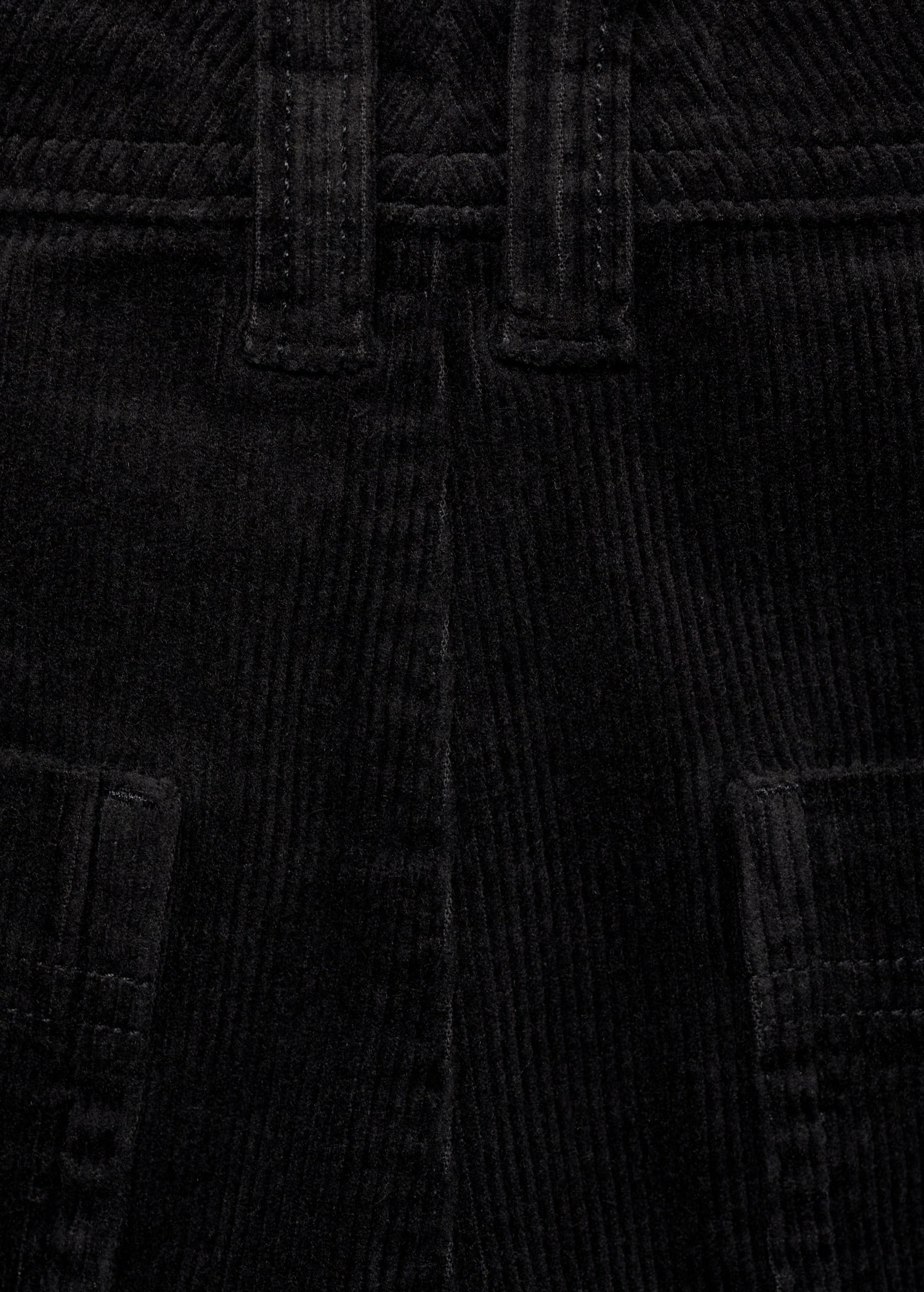 MANGO - Catherin culotte corduroy trousers black - 2 - Woman