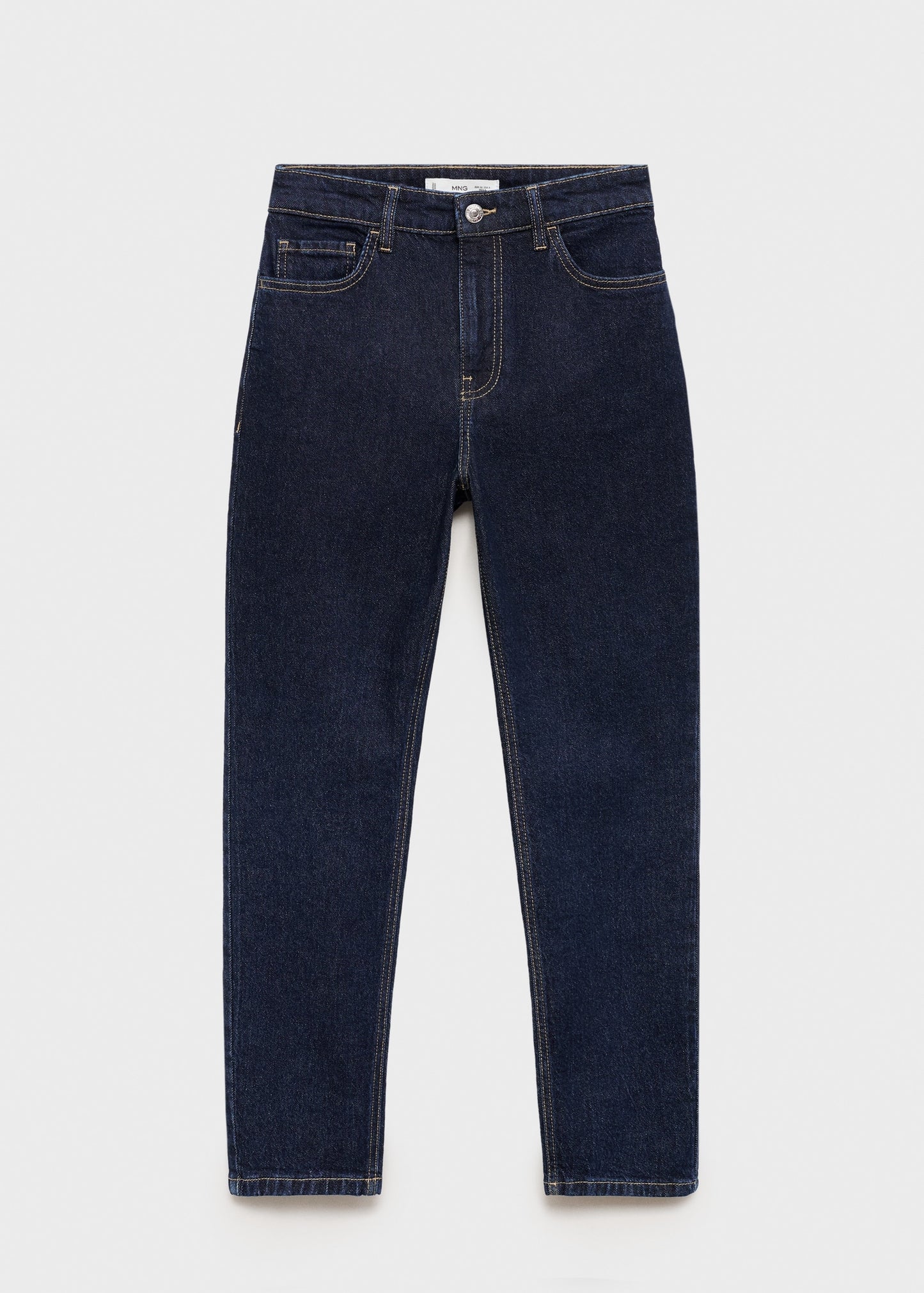 MANGO - Newmom comfort high-rise jeans open blue - 0 - Woman