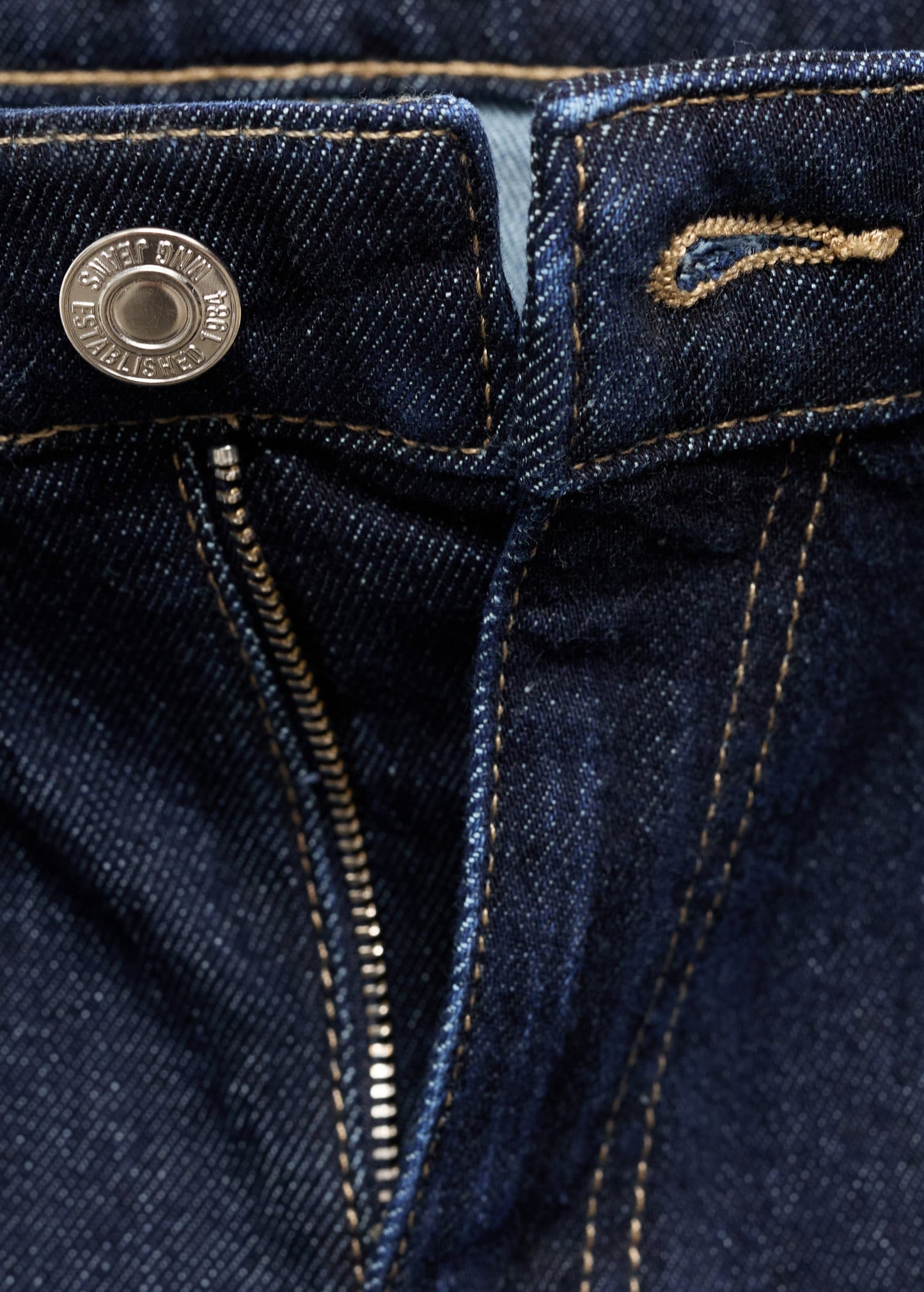 MANGO - Newmom comfort high-rise jeans open blue - 0 - Woman