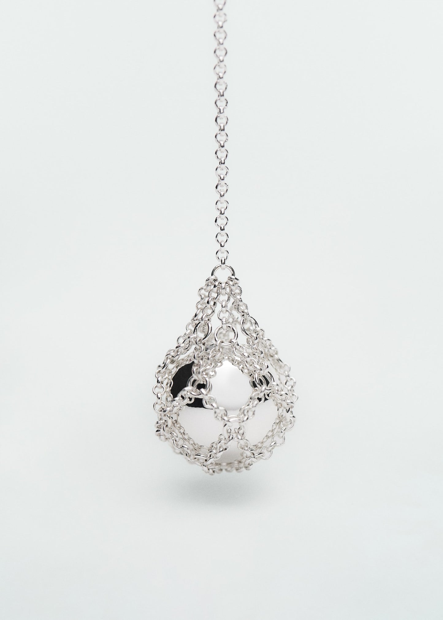 MANGO - Sphere drop earrings silver - One size - Woman