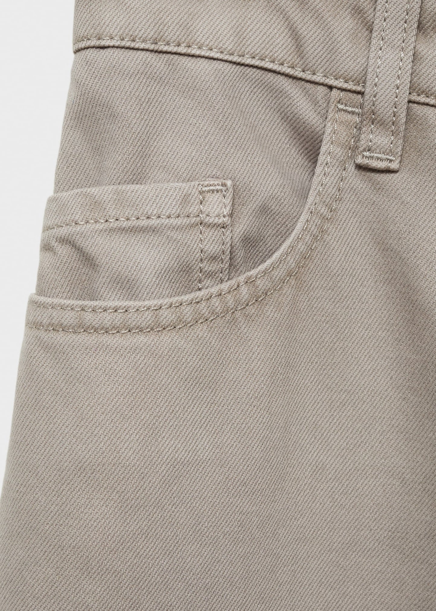 MANGO - Wideleg jeans with zip grey - 0 - Woman