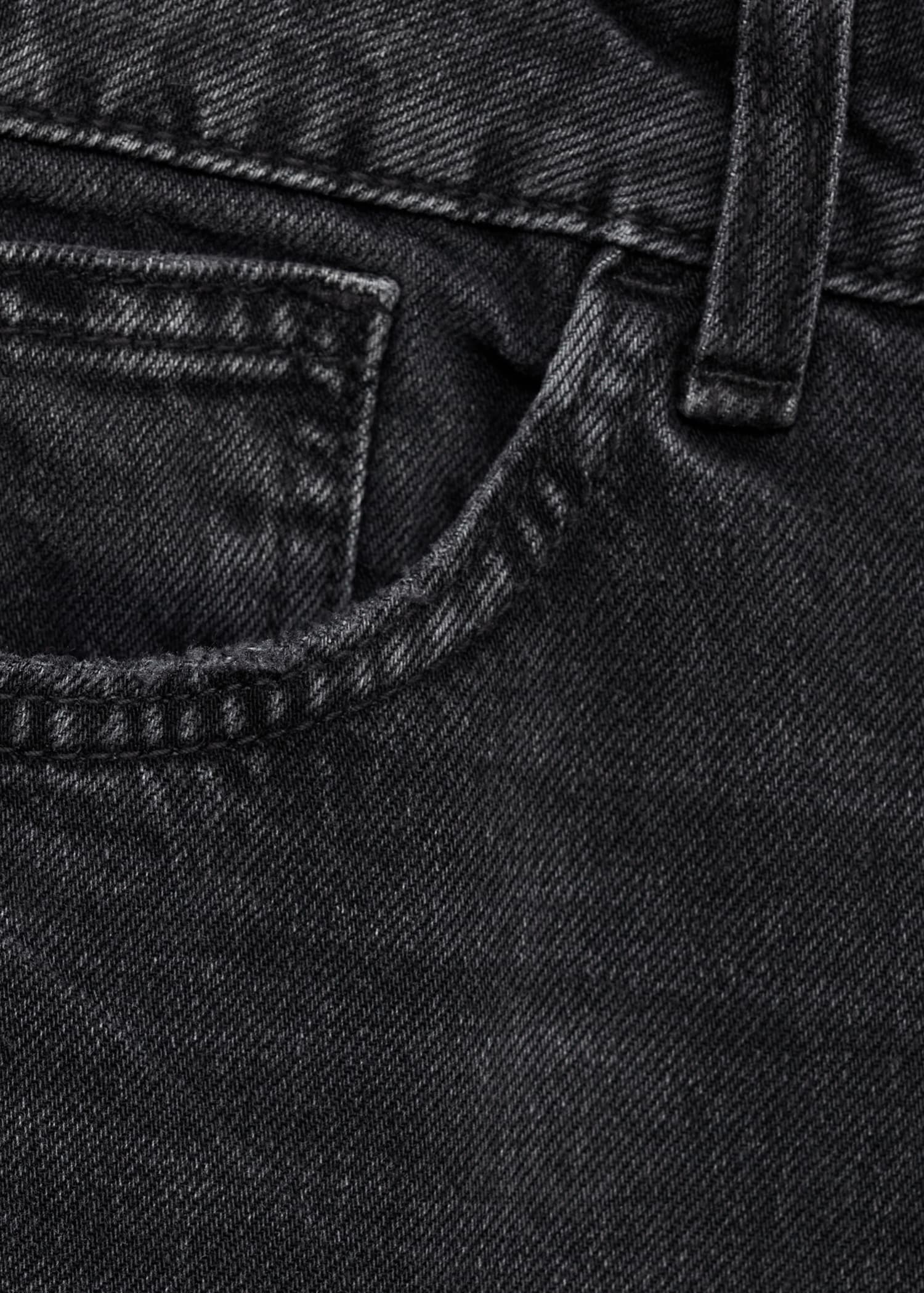 MANGO - Mom2000 high-rise jeans black denim - 10 - Woman