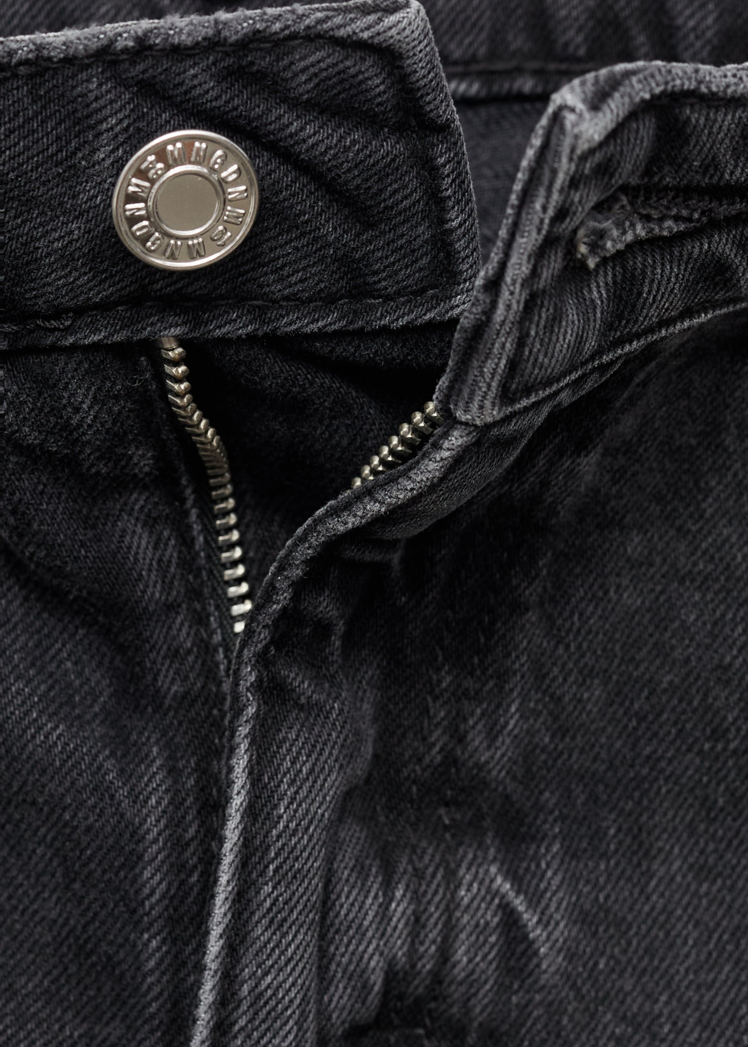 MANGO - Mom2000 high-rise jeans black denim - 10 - Woman