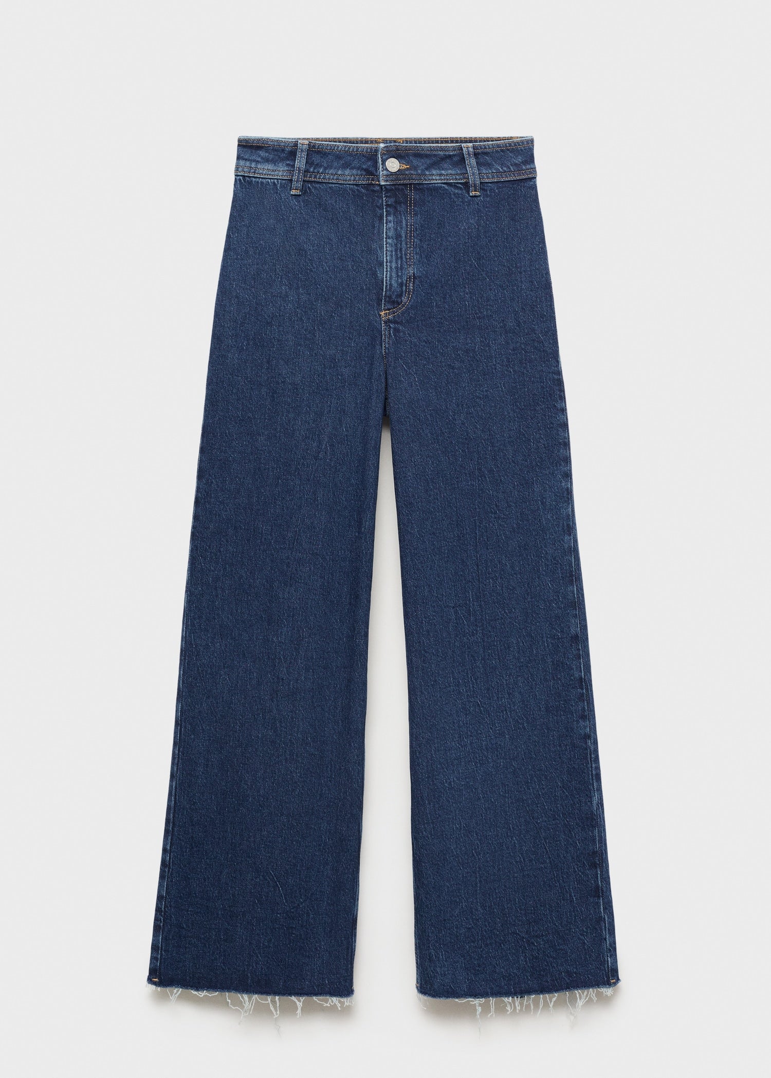 MANGO - Catherin culotte high-rise jeans dark blue - 2 - Woman