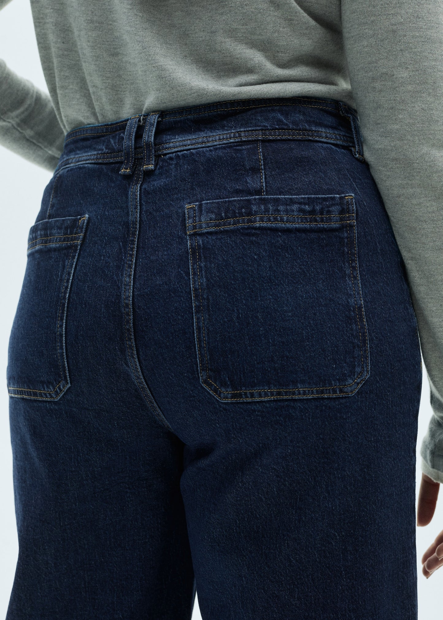 MANGO - Catherin culotte high-rise jeans dark blue - 2 - Woman