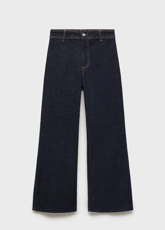 MANGO - Catherin rinse-wash culotte jeans open blue - 14 - Woman