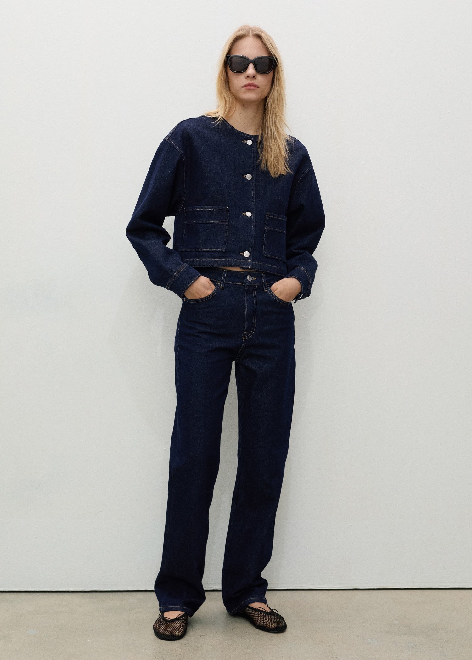 MANGO - Matilda straight-fit rinse-wash jeans open blue - 2 - Woman