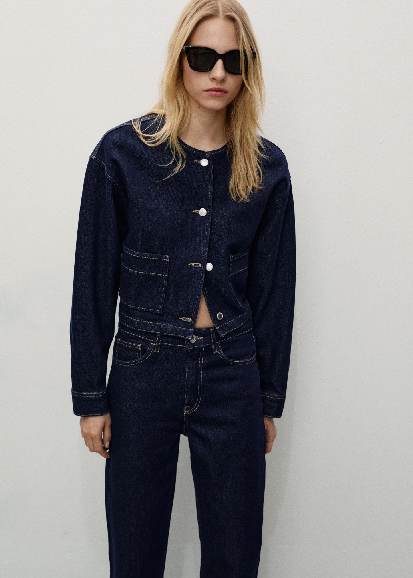 MANGO - Matilda straight-fit rinse-wash jeans open blue - 2 - Woman