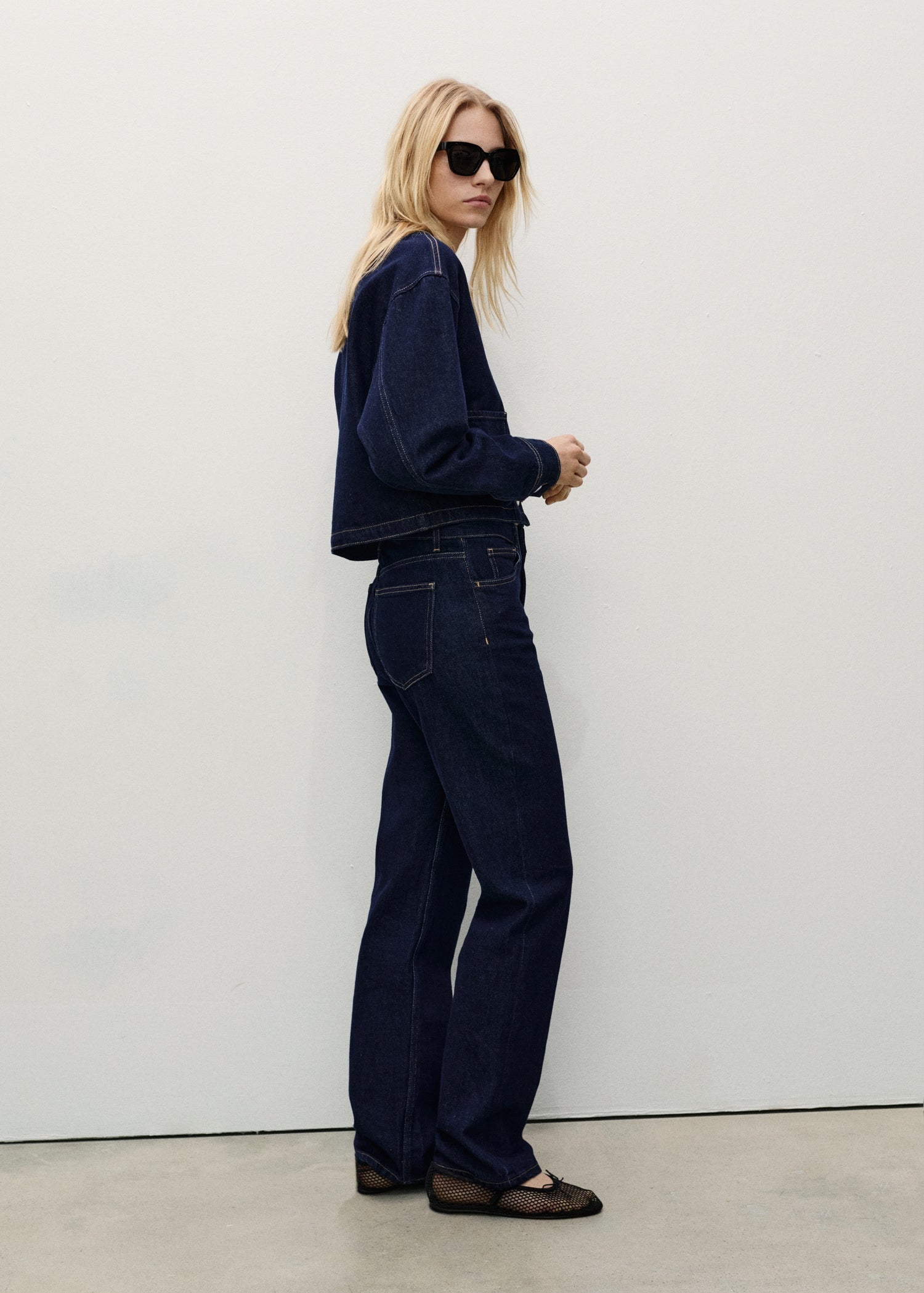MANGO - Matilda straight-fit rinse-wash jeans open blue - 2 - Woman