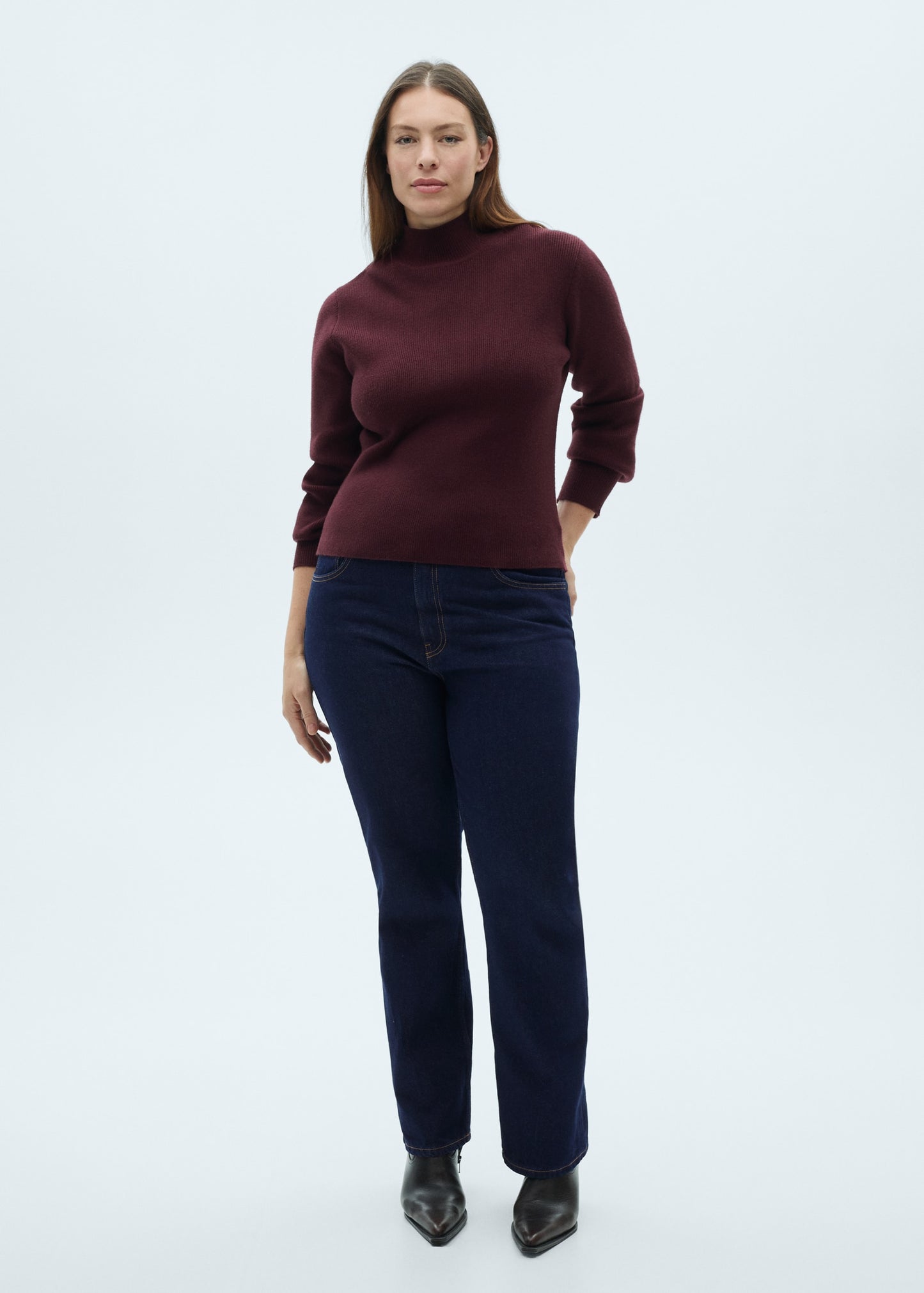 MANGO - Matilda straight-fit rinse-wash jeans open blue - 2 - Woman
