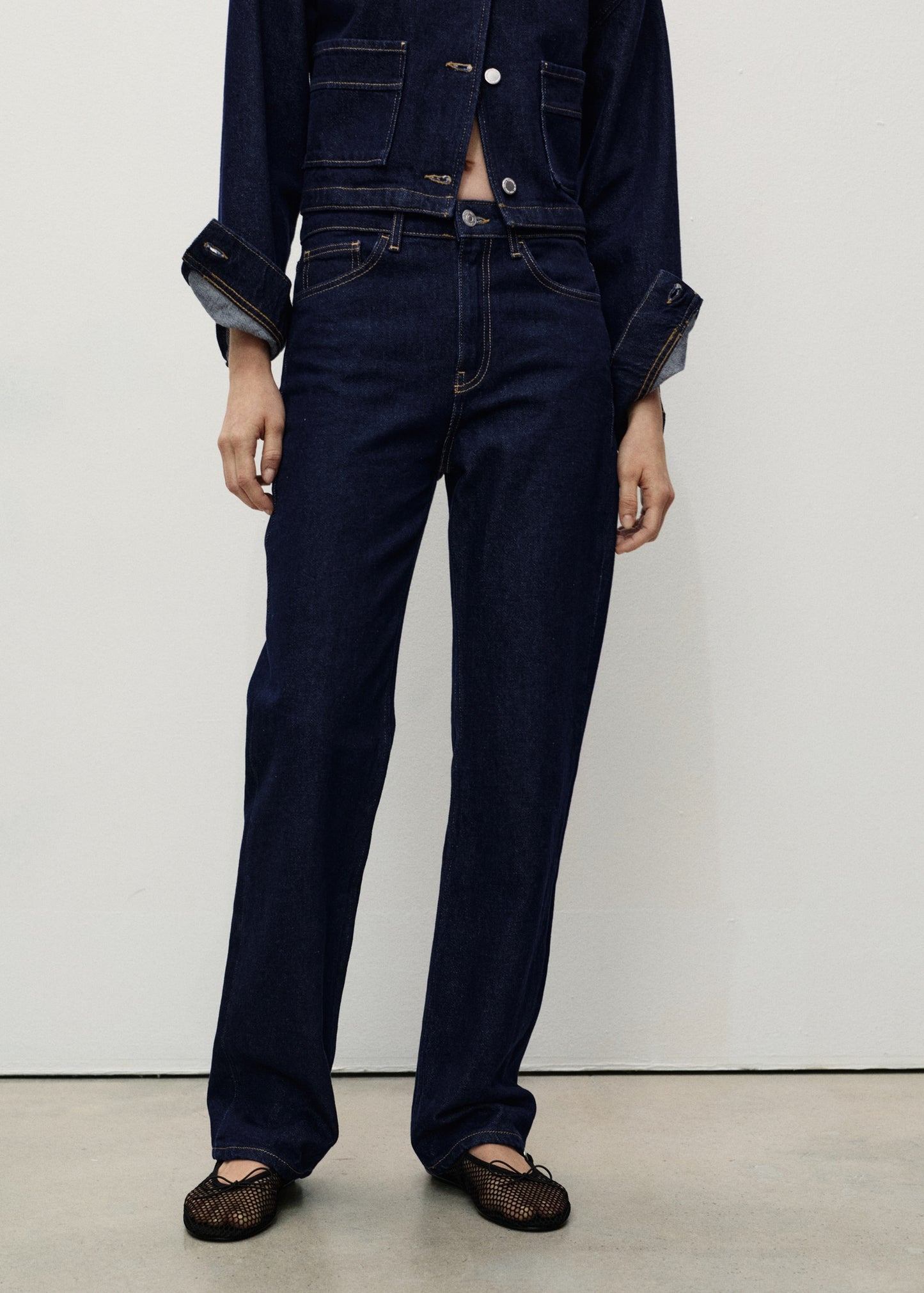 MANGO - Matilda straight-fit rinse-wash jeans open blue - 2 - Woman