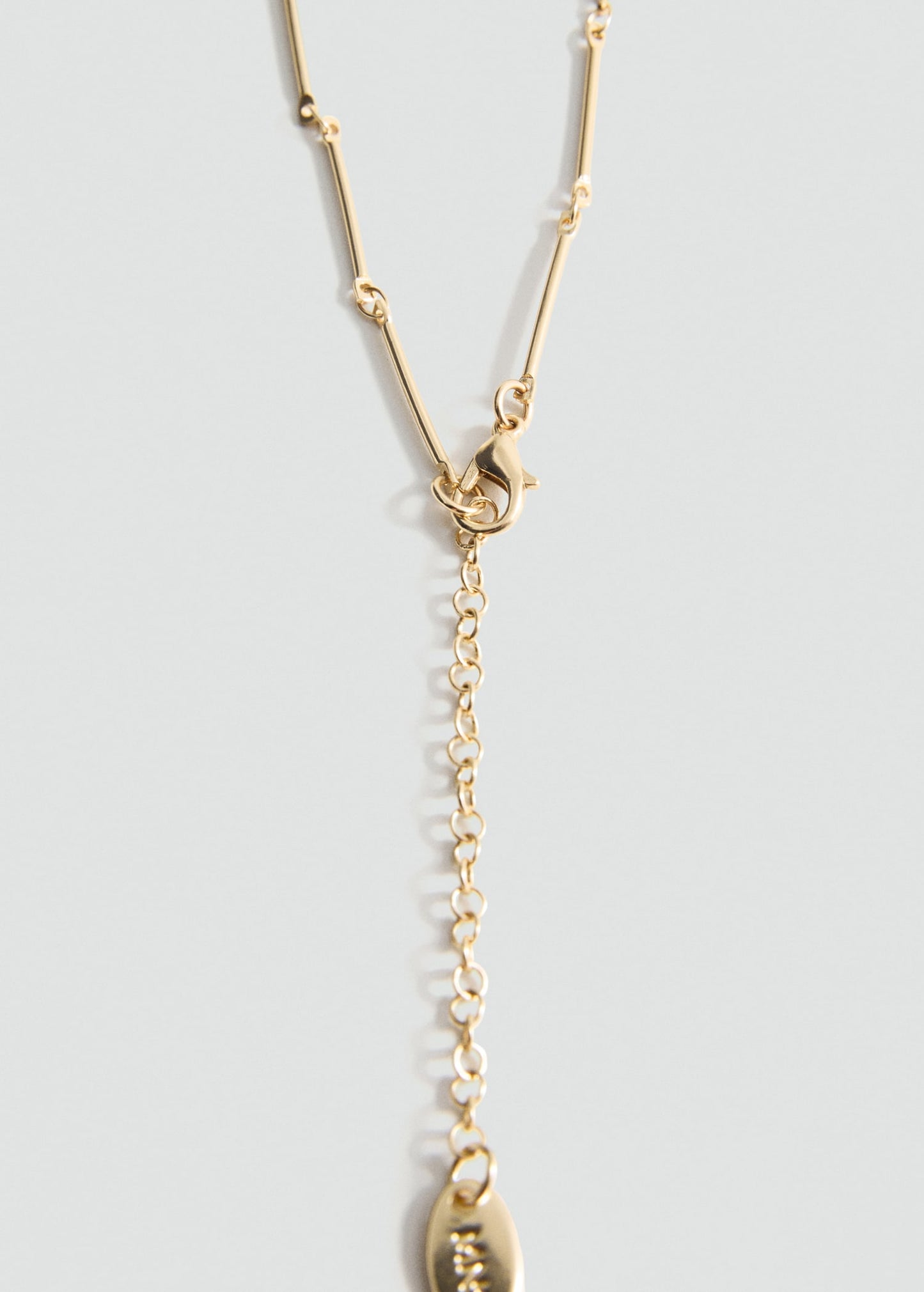 MANGO - Combined bead chain necklace gold - One size - Woman