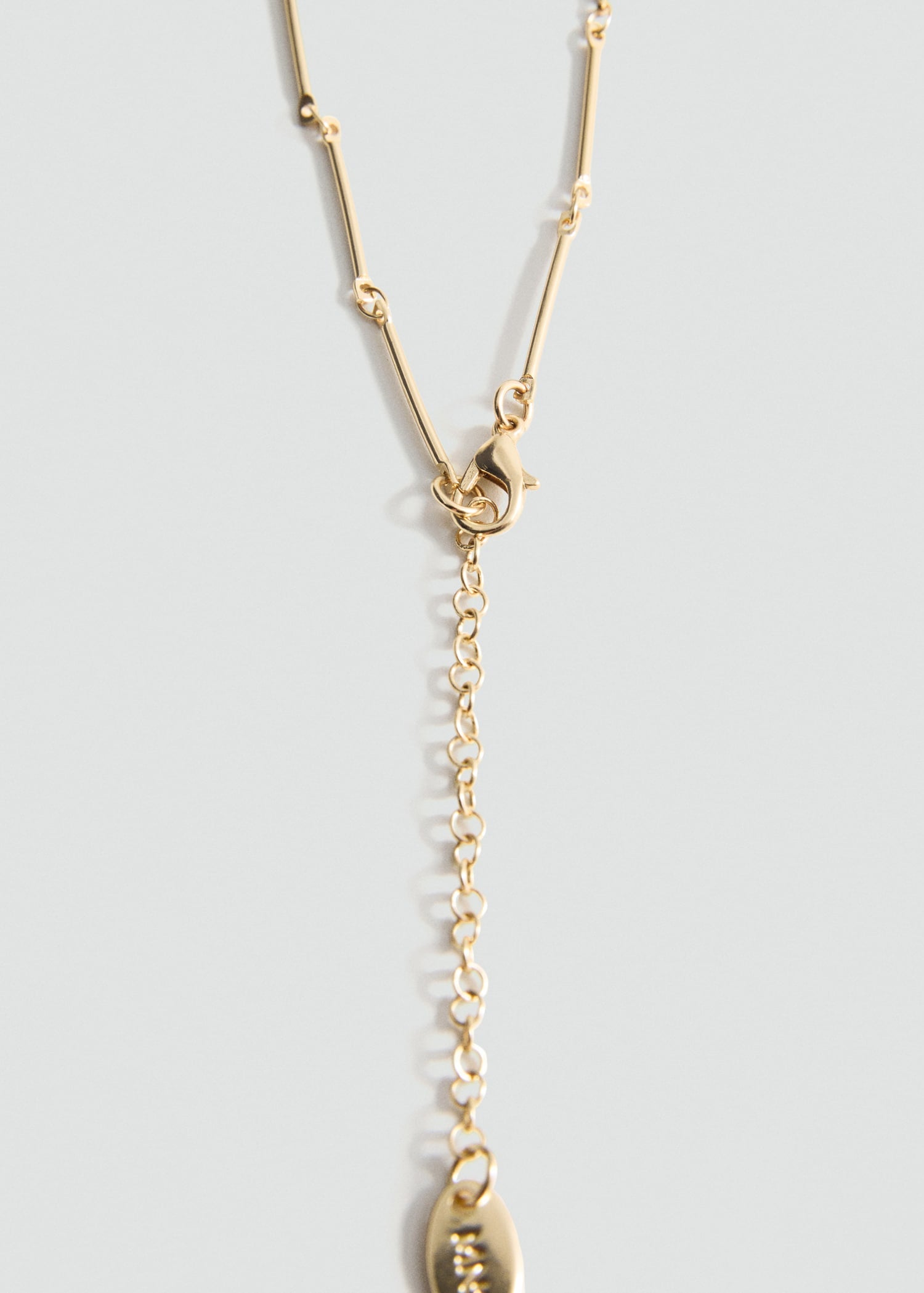 MANGO - Combined bead chain necklace gold - One size - Woman