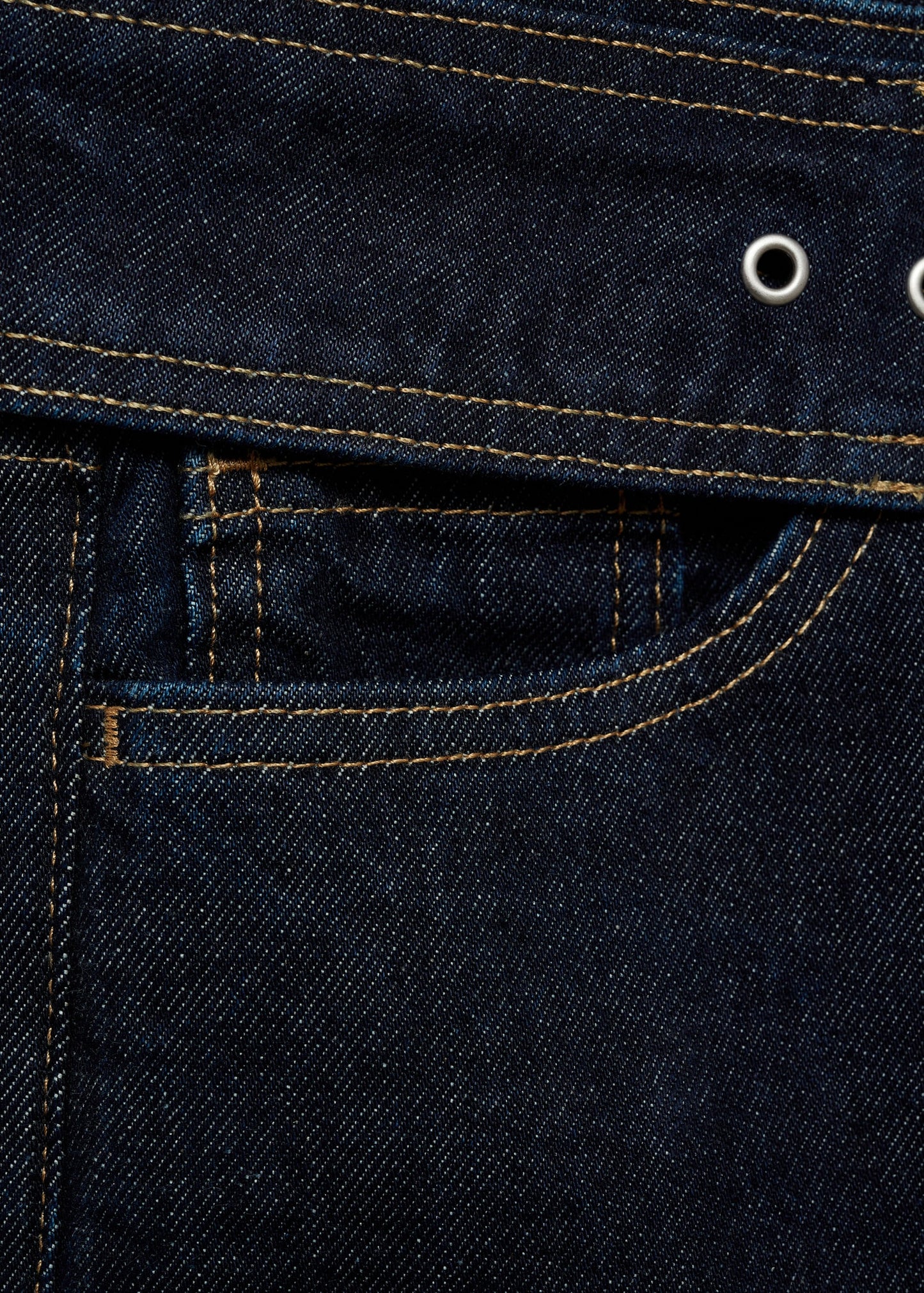 MANGO - Low-rise straight jeans with belt open blue - 8 - Woman