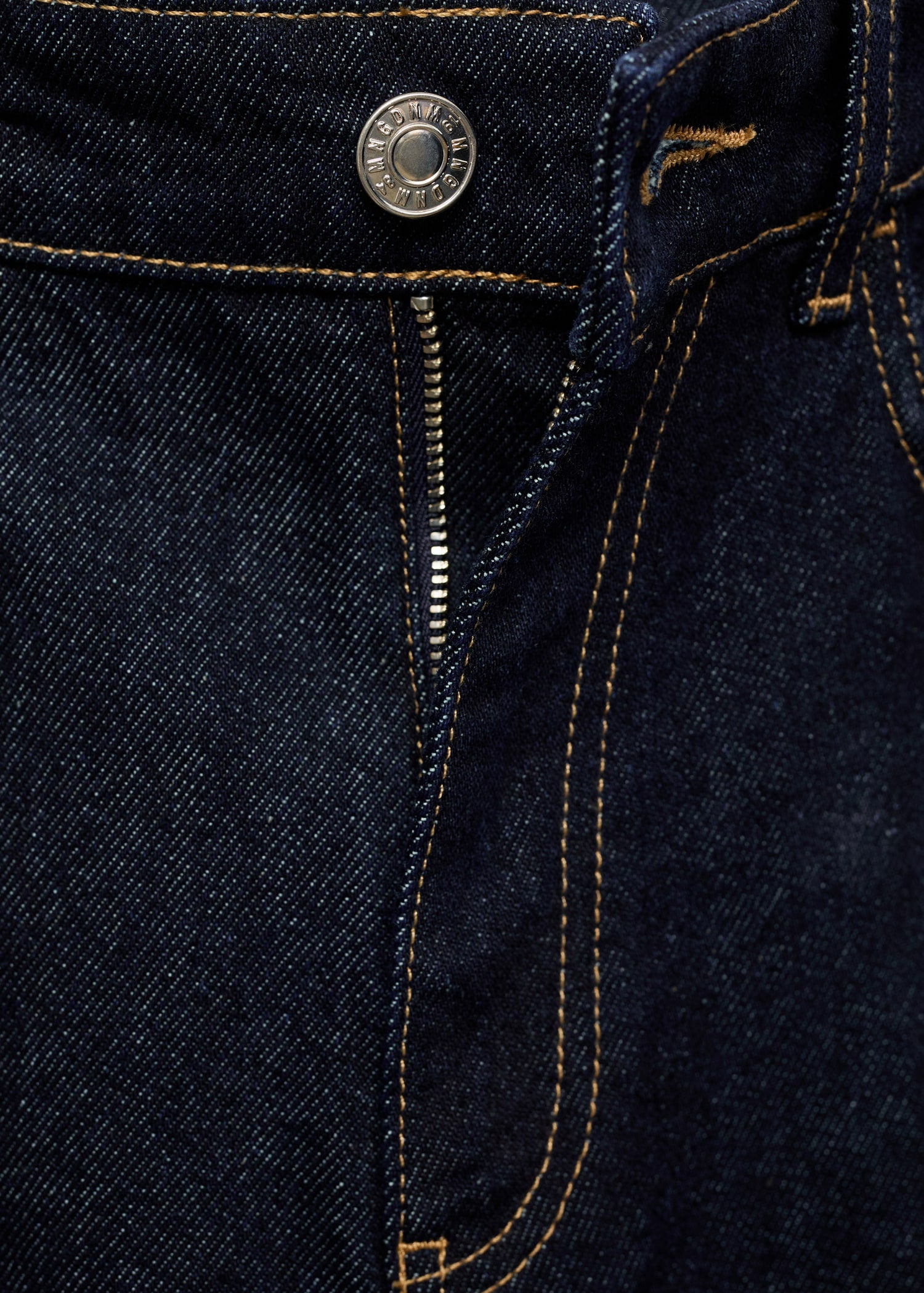 MANGO - Wideleg cropped jeans with seam detail open blue - 14 - Woman