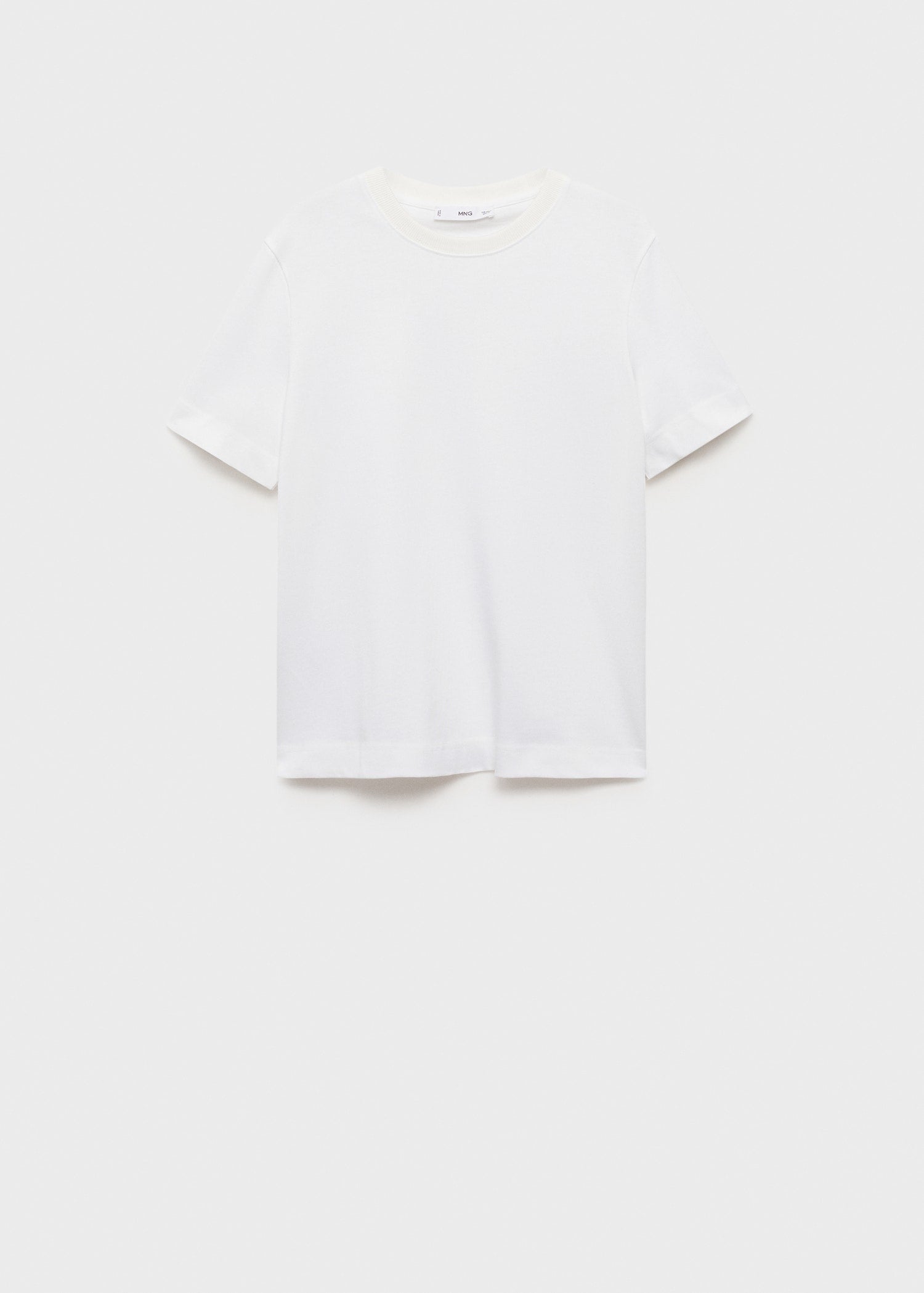 MANGO - Short-sleeved cotton t-shirt white - XXL - Woman