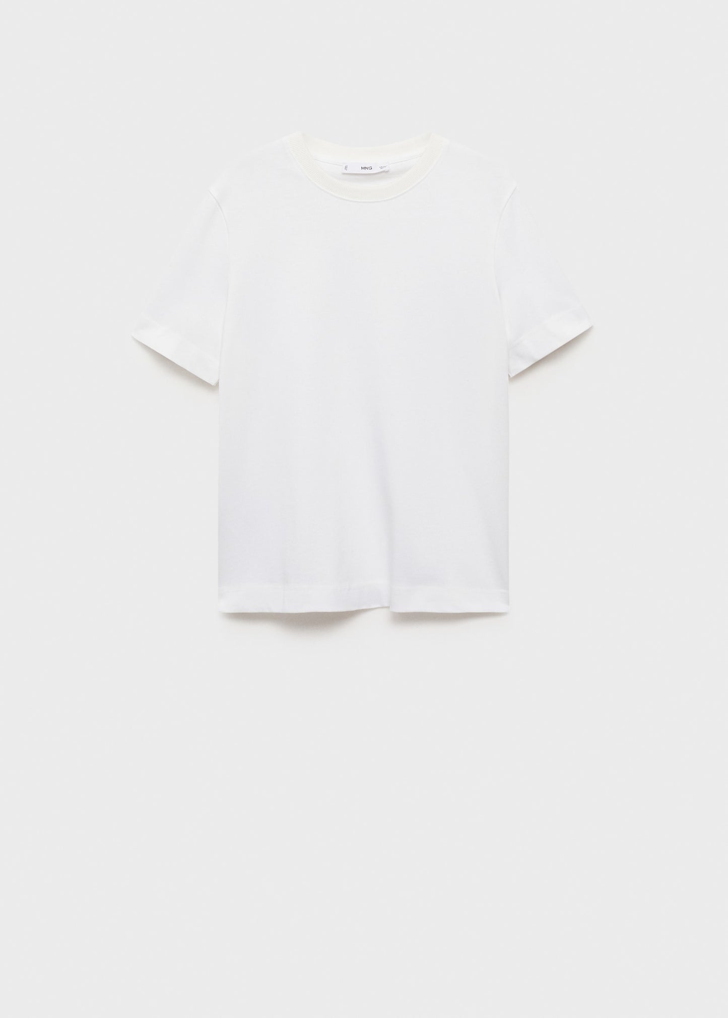 MANGO - Short-sleeved cotton t-shirt white - XXL - Woman