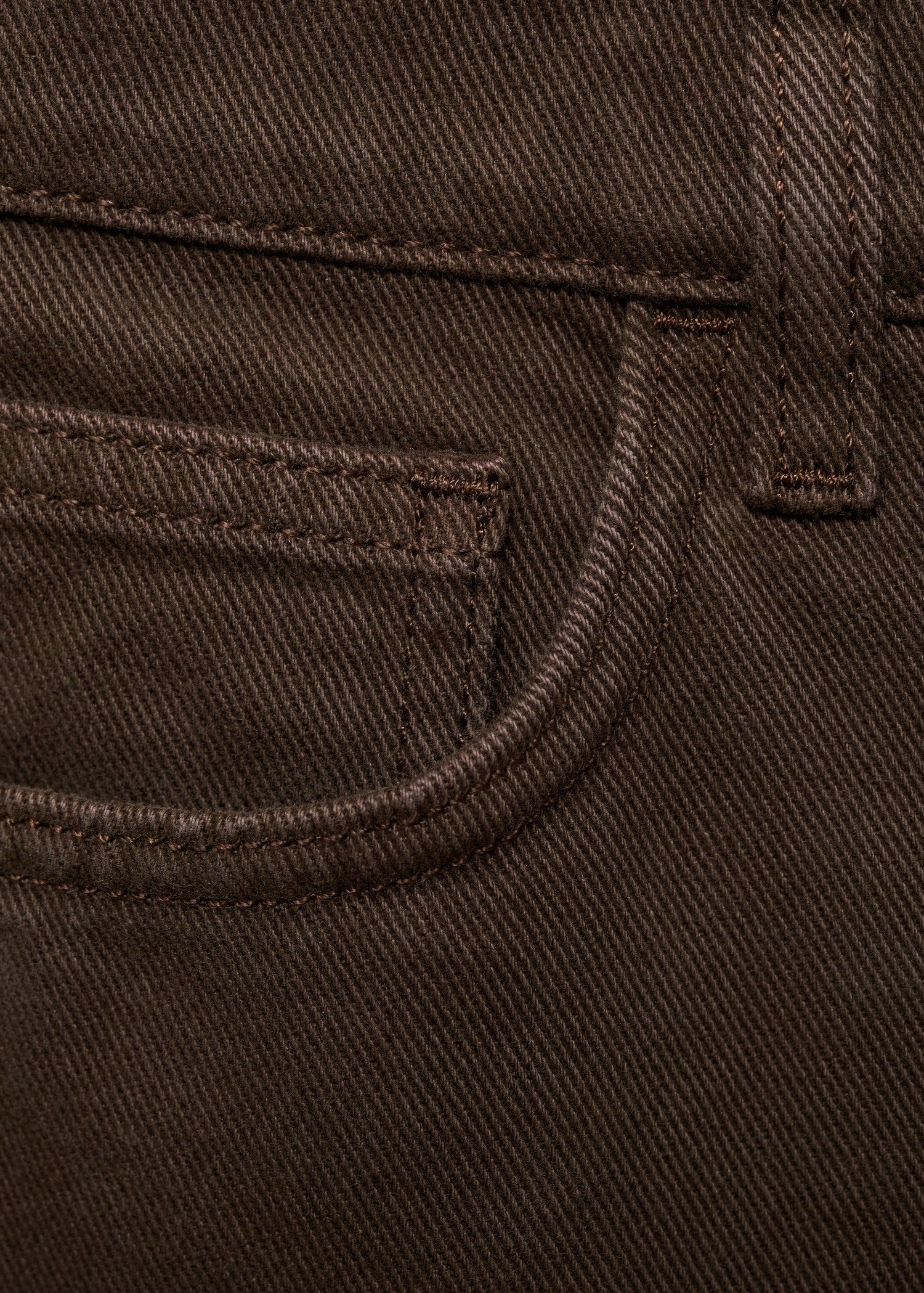 MANGO - High waist straight jeans chocolate - 10 - Woman
