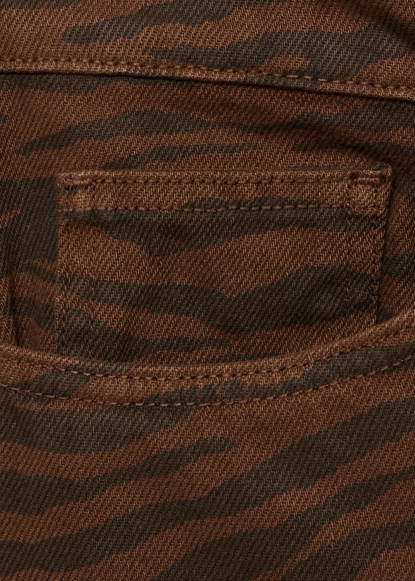 MANGO - Zebra-print straight-fit jeans chocolate - 14 - Woman