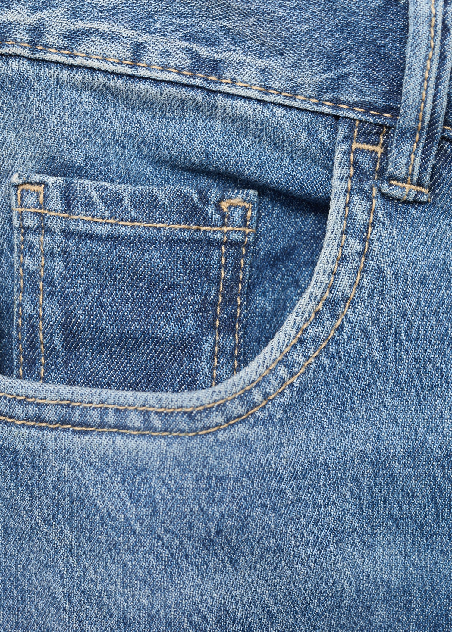 MANGO - High-rise wideleg jeans medium blue - 2 - Woman