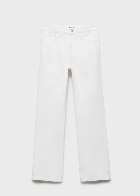 MANGO - Matilda medium-rise straight-fit jeans white - 8 - Woman