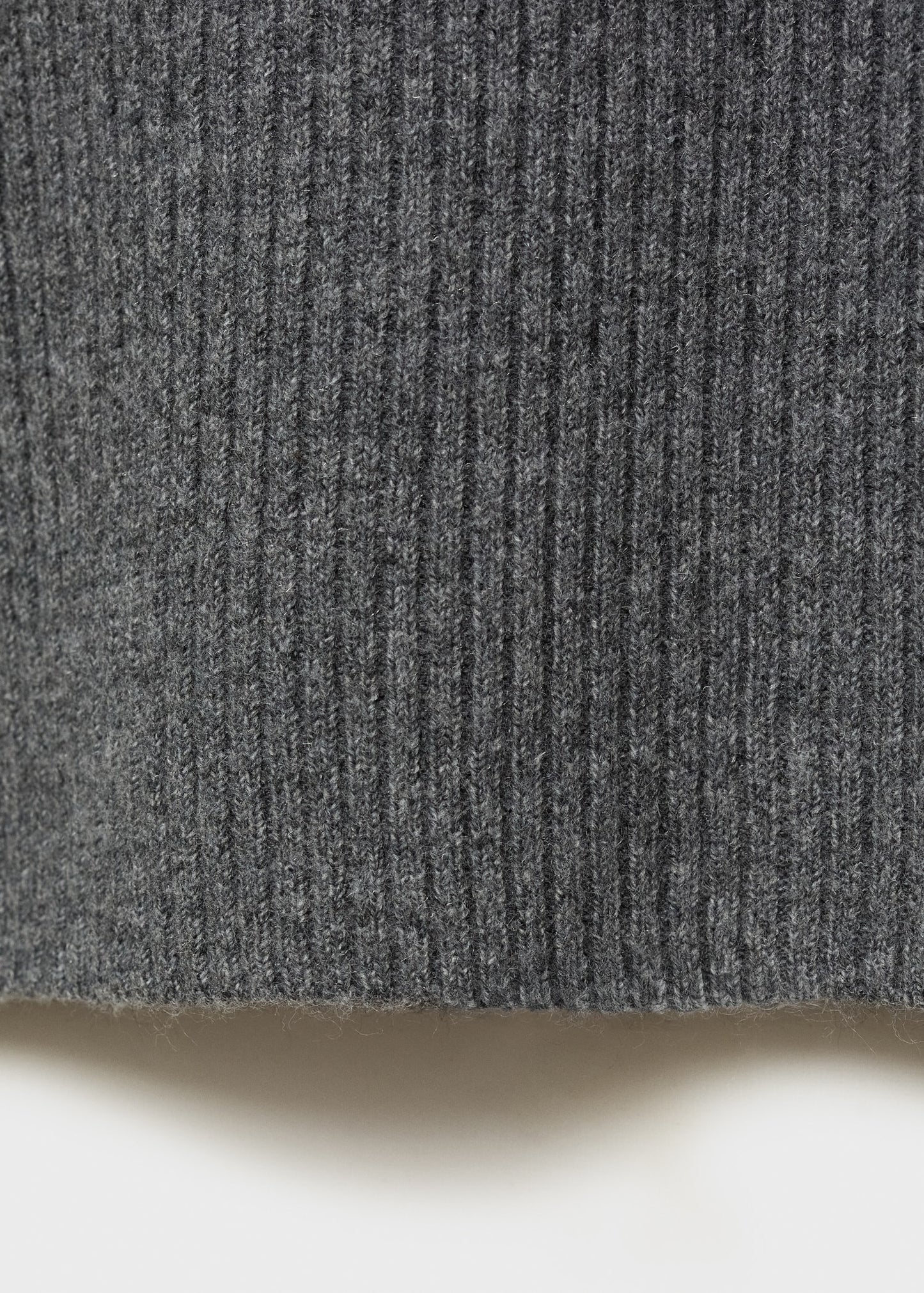 MANGO - Boat neck ribbed sweater charcoal - 2XL - Woman