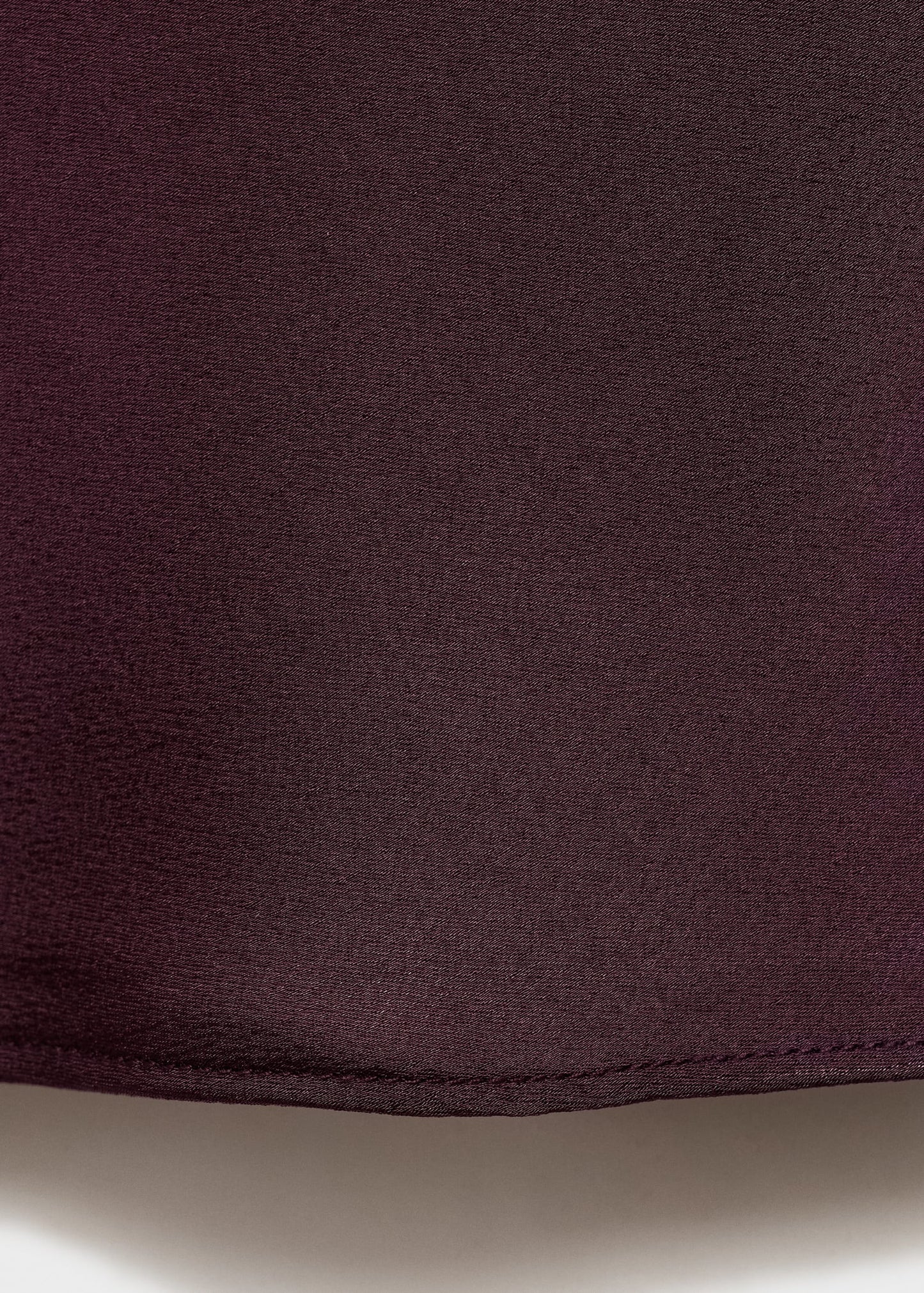 MANGO - Satin top with thin straps wine - S - Woman