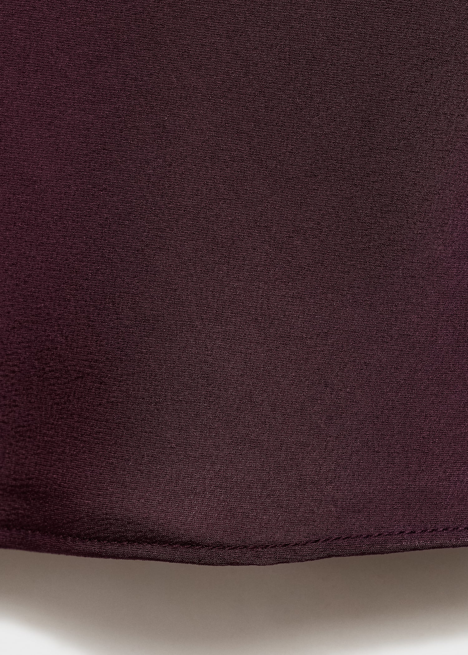 MANGO - Satin top with thin straps wine - S - Woman