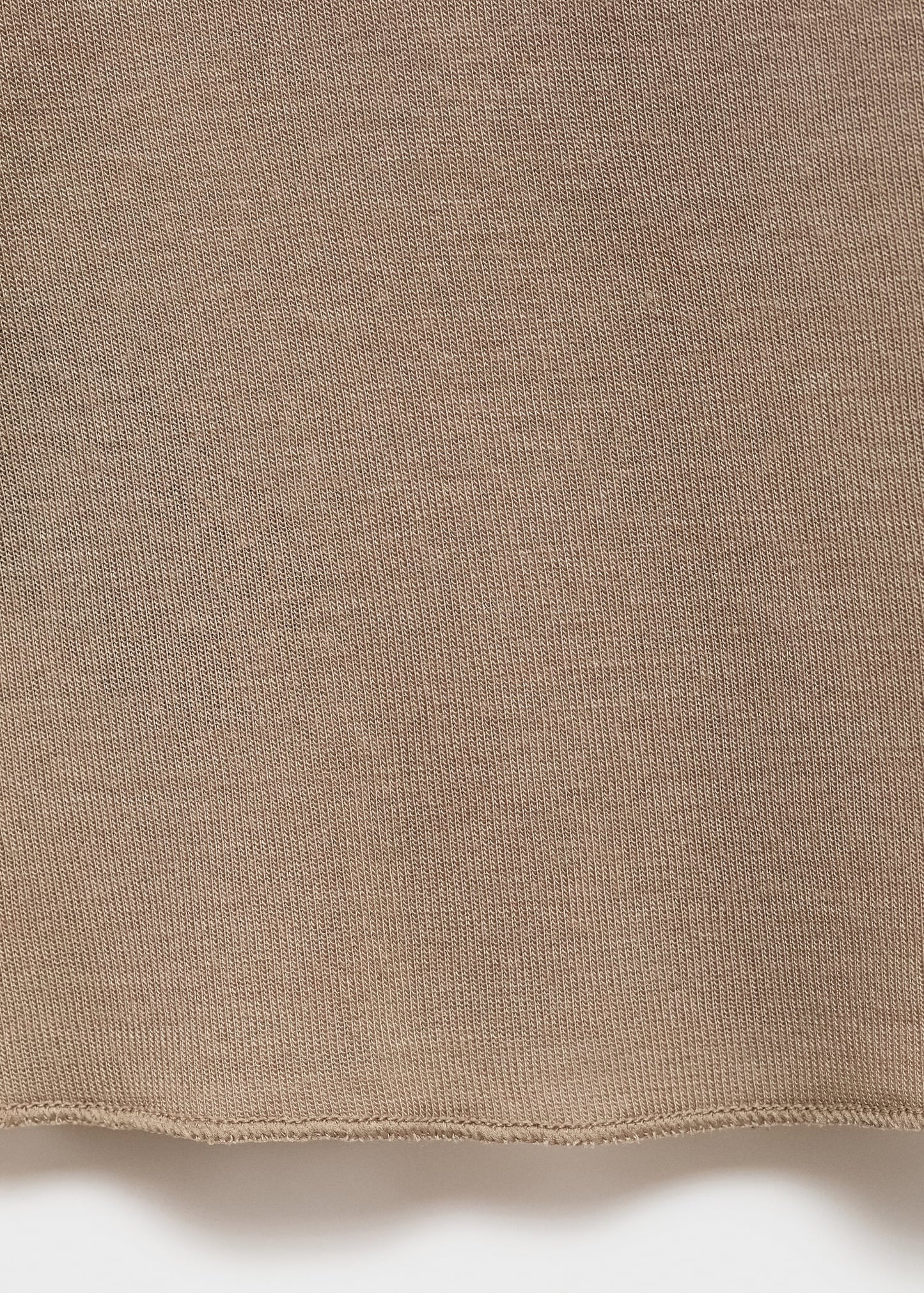 MANGO - Long-sleeved wool-blend t-shirt light/pastel brown - M - Woman