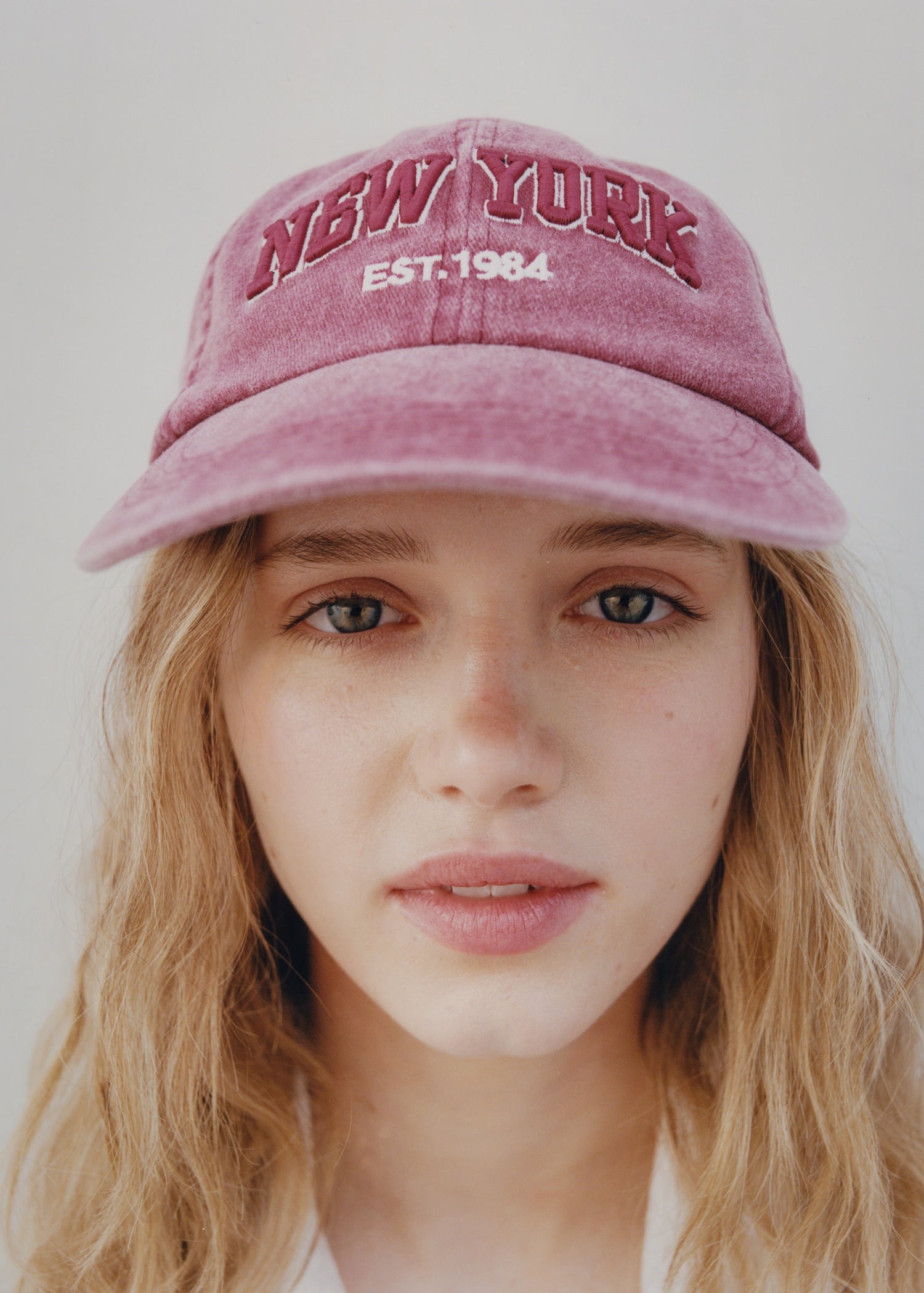 MANGO TEEN - Denim cap with visor maroon - One size - Teenage girl