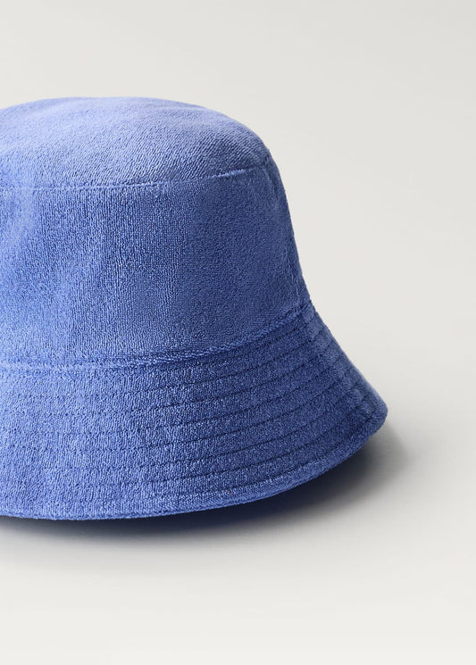 MANGO - Towel-effect bucket hat blue - L-XL - Woman