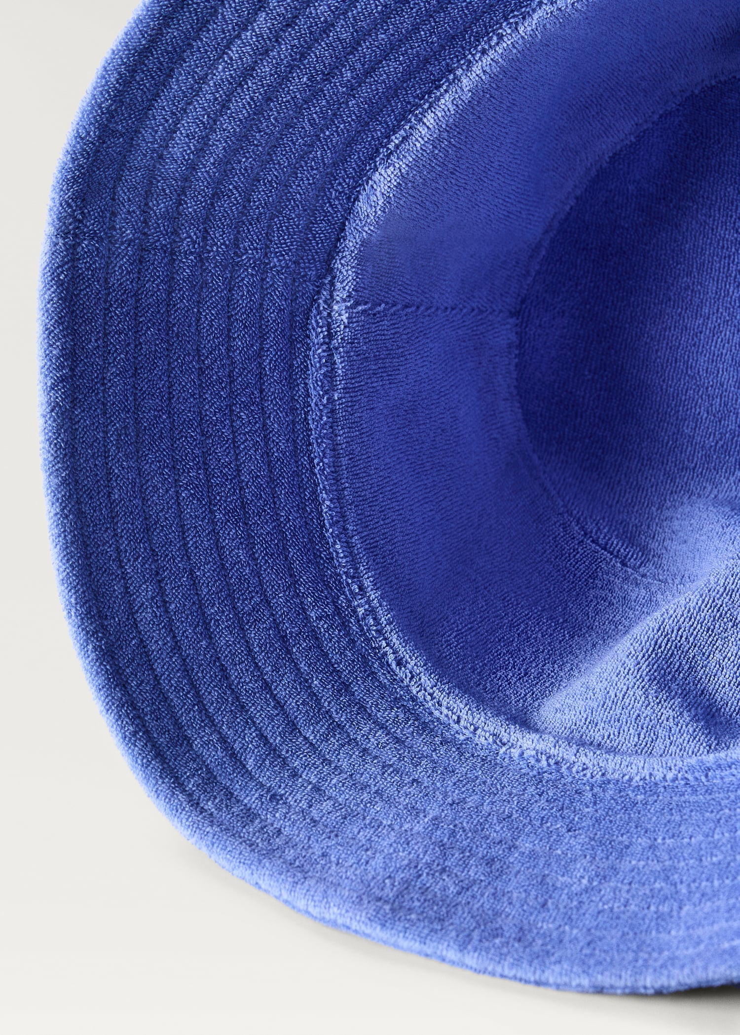 MANGO - Towel-effect bucket hat blue - L-XL - Woman