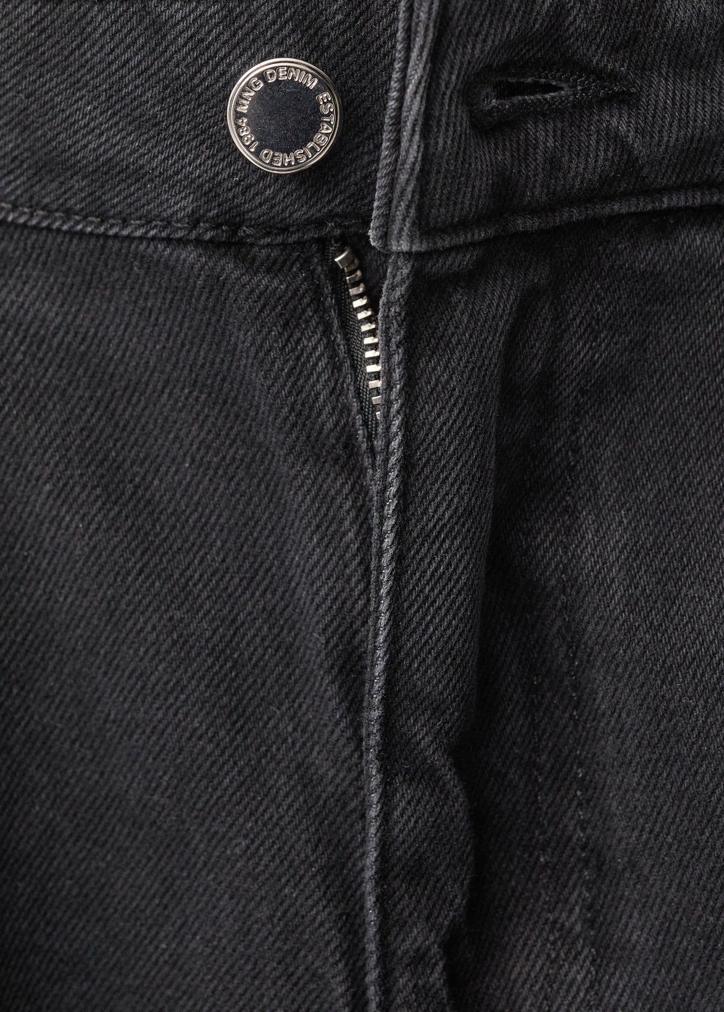 MANGO - Wideleg pleated jeans black denim - 12 - Woman